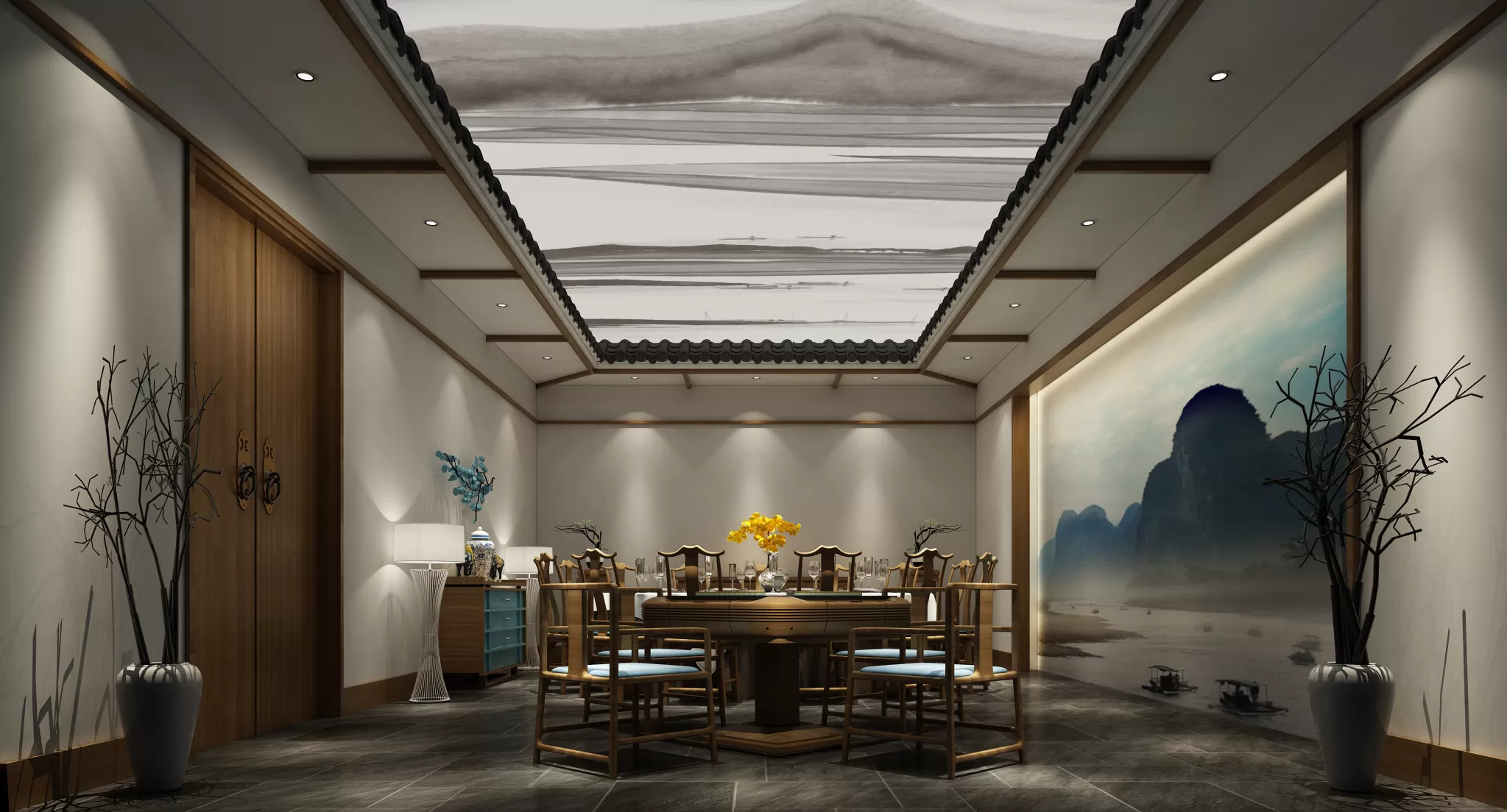 TZ INTERIOR DESIGN 2021 (VRAY) – 13. RESTAURANT VIP ROOM – 35