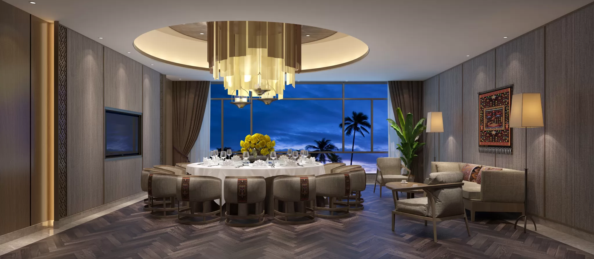 TZ INTERIOR DESIGN 2021 (VRAY) – 13. RESTAURANT VIP ROOM – 40