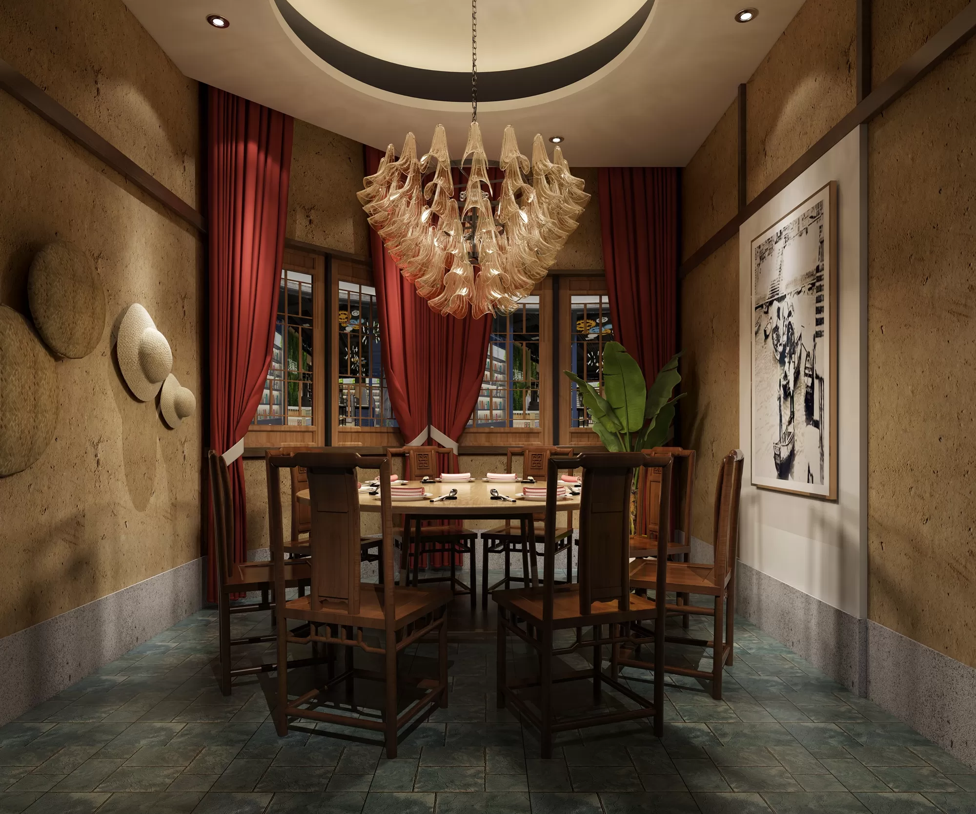 TZ INTERIOR DESIGN 2021 (VRAY) – 13. RESTAURANT VIP ROOM – 56