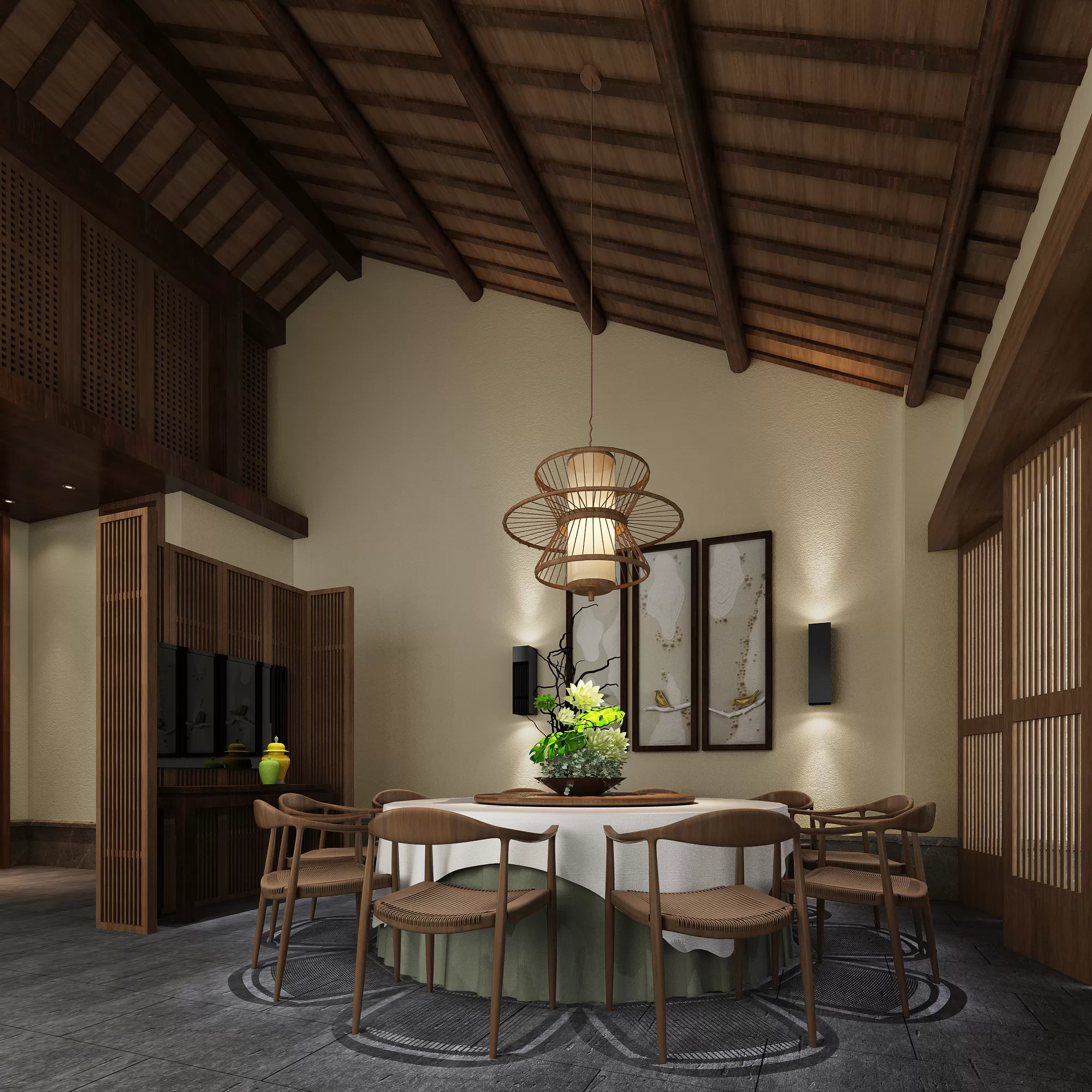 TZ INTERIOR DESIGN 2021 (VRAY) – 13. RESTAURANT VIP ROOM – 77