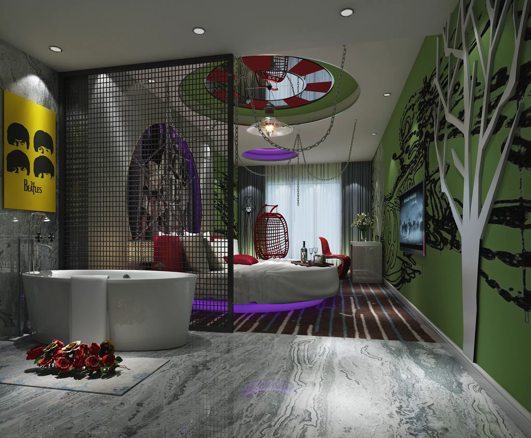 TZ INTERIOR DESIGN 2021 (VRAY) – 14. HOTEL ROOM – 01