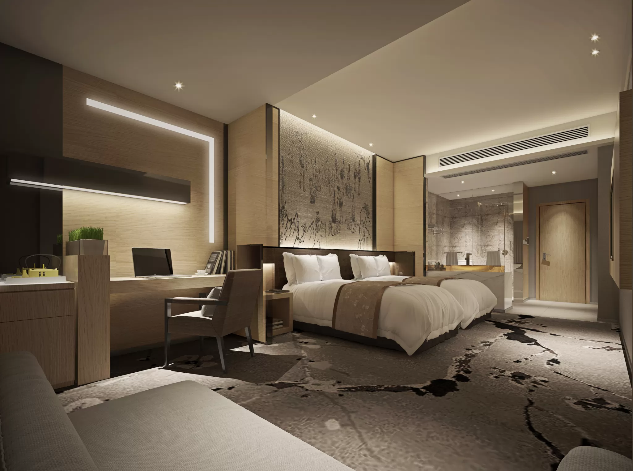 TZ INTERIOR DESIGN 2021 (VRAY) – 14. HOTEL ROOM – 42