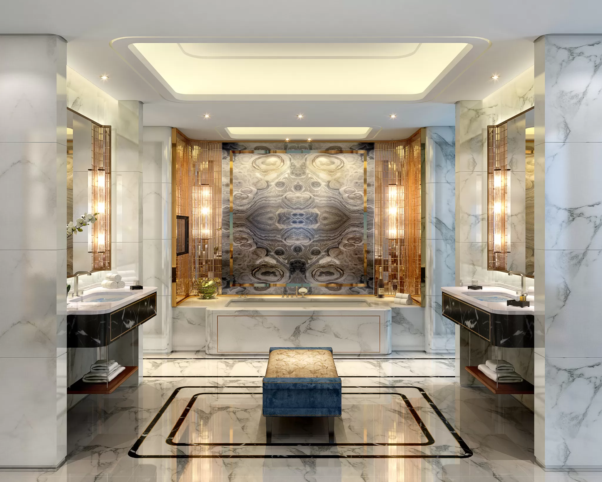 TZ INTERIOR DESIGN 2021 (VRAY) – 15. HOTEL BATHROOM – 02