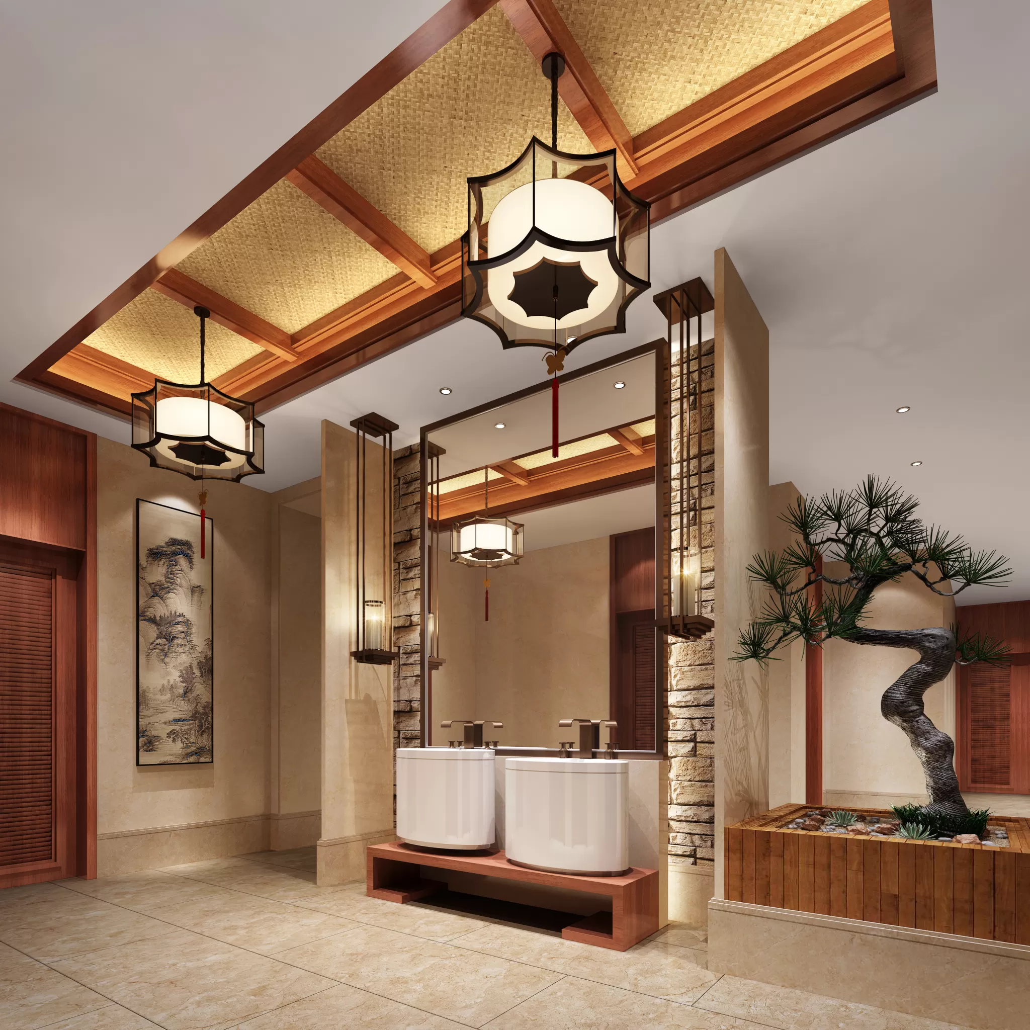 TZ INTERIOR DESIGN 2021 (VRAY) – 15. HOTEL BATHROOM – 11