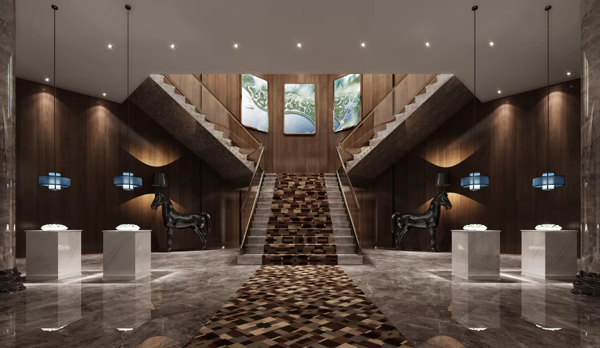 TZ INTERIOR DESIGN 2021 (VRAY) – 18. CORRIDOR, ELEVATOR – 06