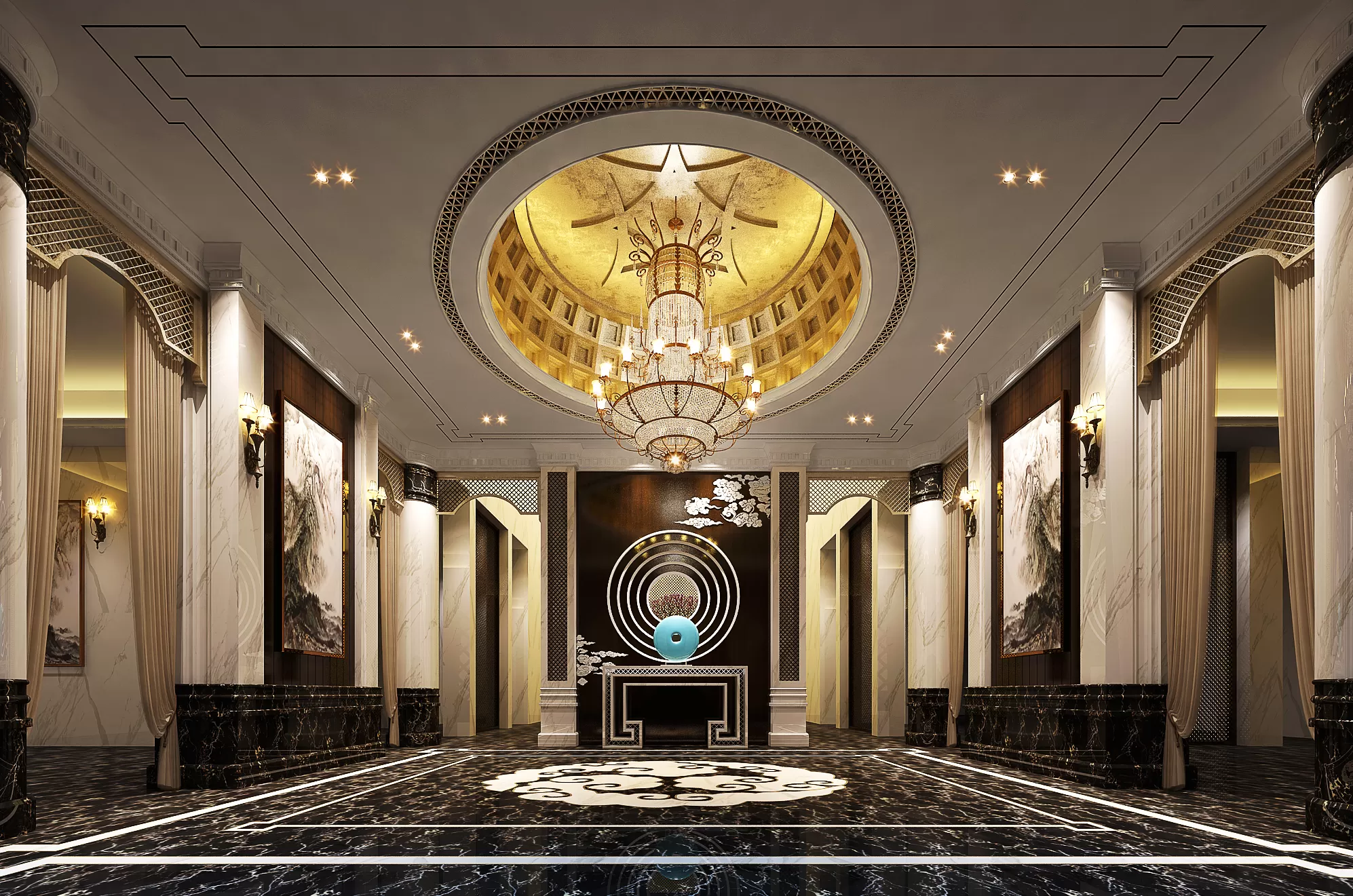 TZ INTERIOR DESIGN 2021 (VRAY) – 18. CORRIDOR, ELEVATOR – 07