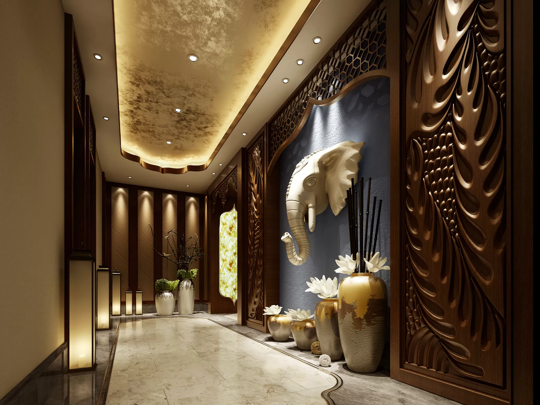 TZ INTERIOR DESIGN 2021 (VRAY) – 18. CORRIDOR, ELEVATOR – 09