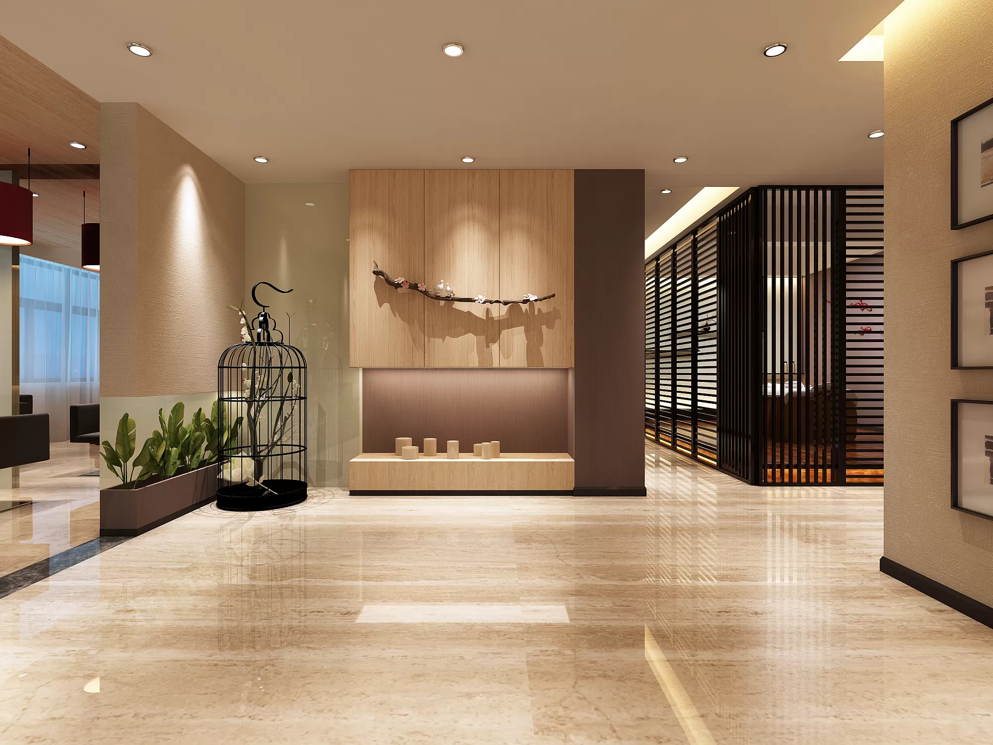 TZ INTERIOR DESIGN 2021 (VRAY) – 18. CORRIDOR, ELEVATOR – 17