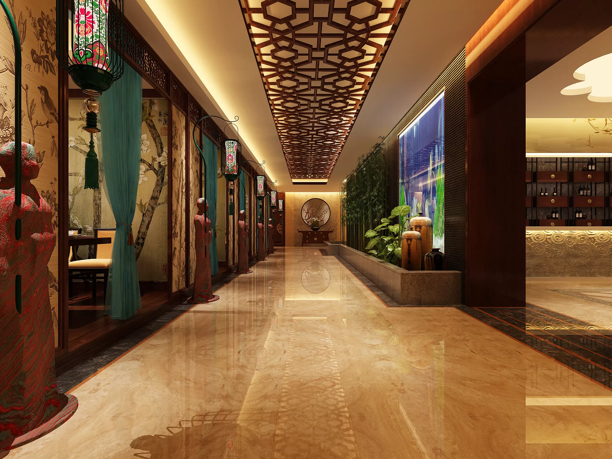 TZ INTERIOR DESIGN 2021 (VRAY) – 18. CORRIDOR, ELEVATOR – 20