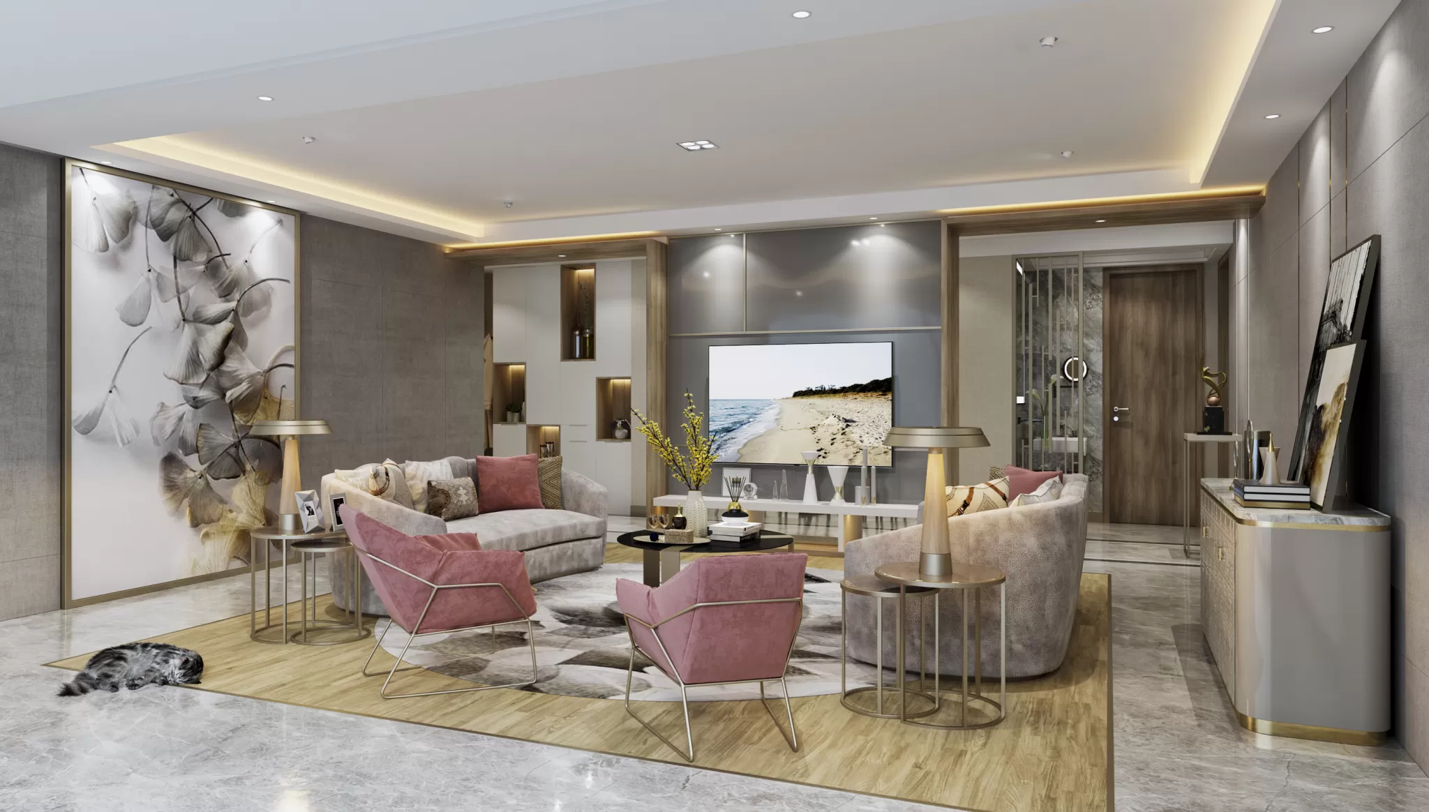 DESMOD INTERIOR 2021 (VRAY) – 1. LIVING ROOM – MODERN – 045