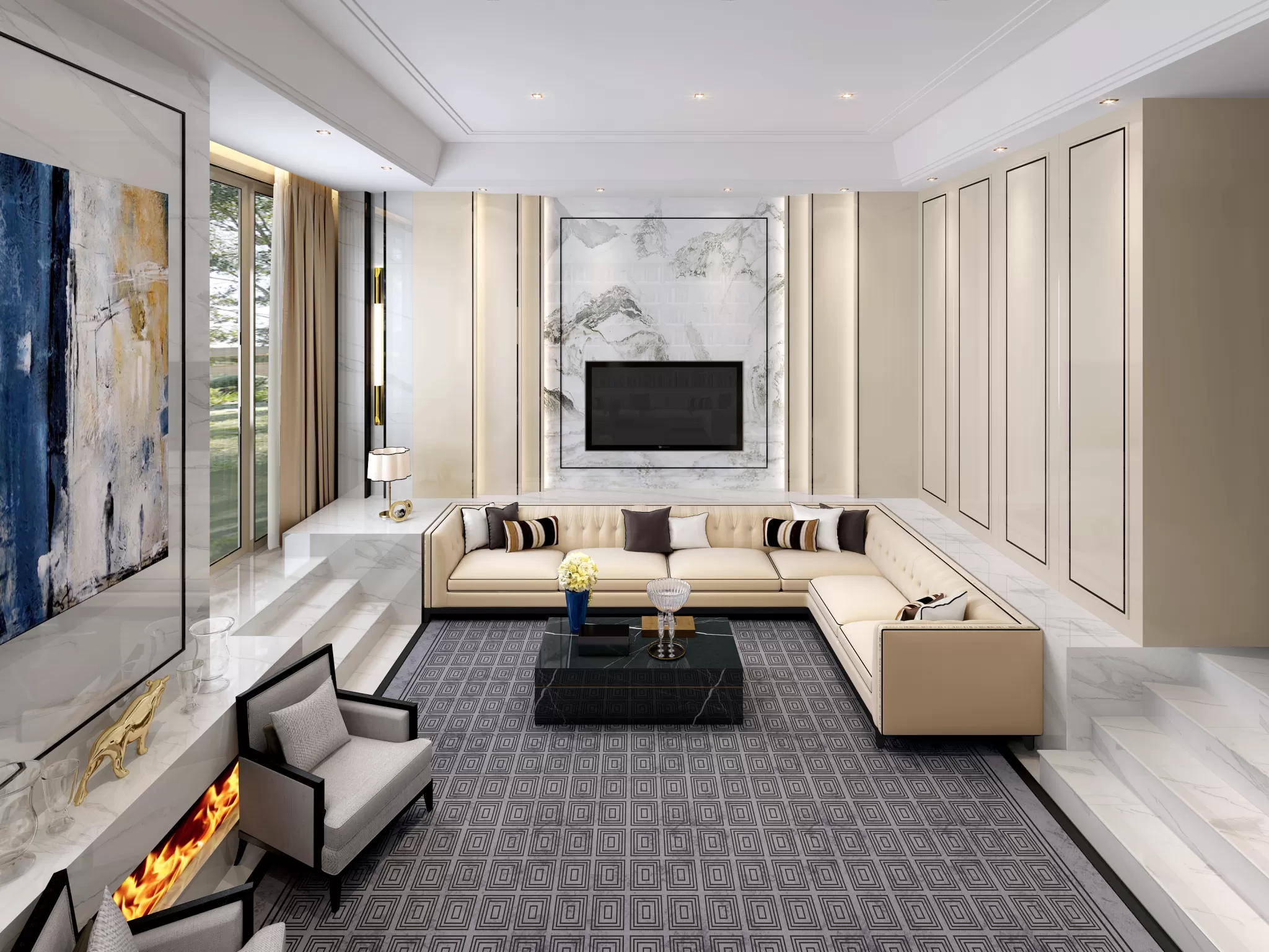 DESMOD INTERIOR 2021 (VRAY) – 1. LIVING ROOM – MODERN – 059