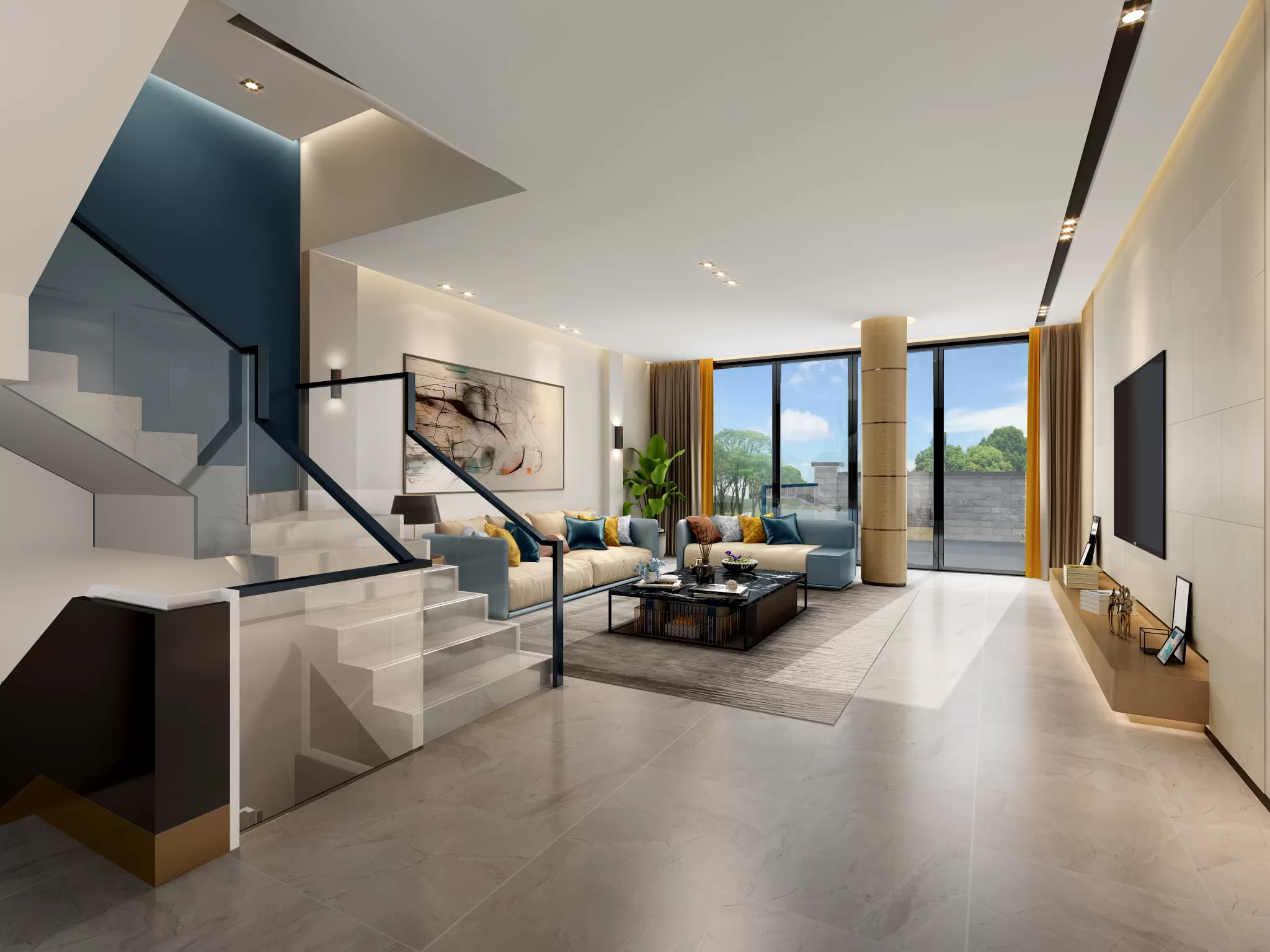 DESMOD INTERIOR 2021 (VRAY) – 1. LIVING ROOM – MODERN – 069