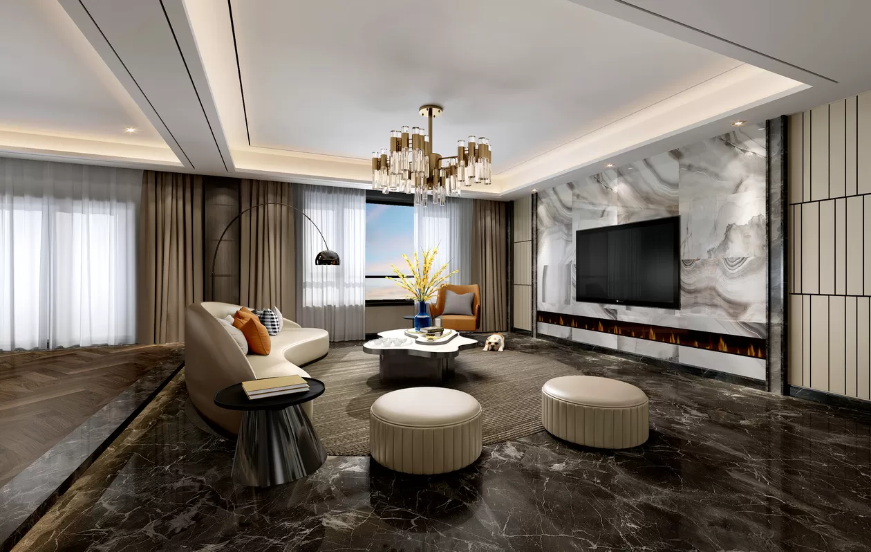 DESMOD INTERIOR 2021 (VRAY) – 1. LIVING ROOM – MODERN – 075