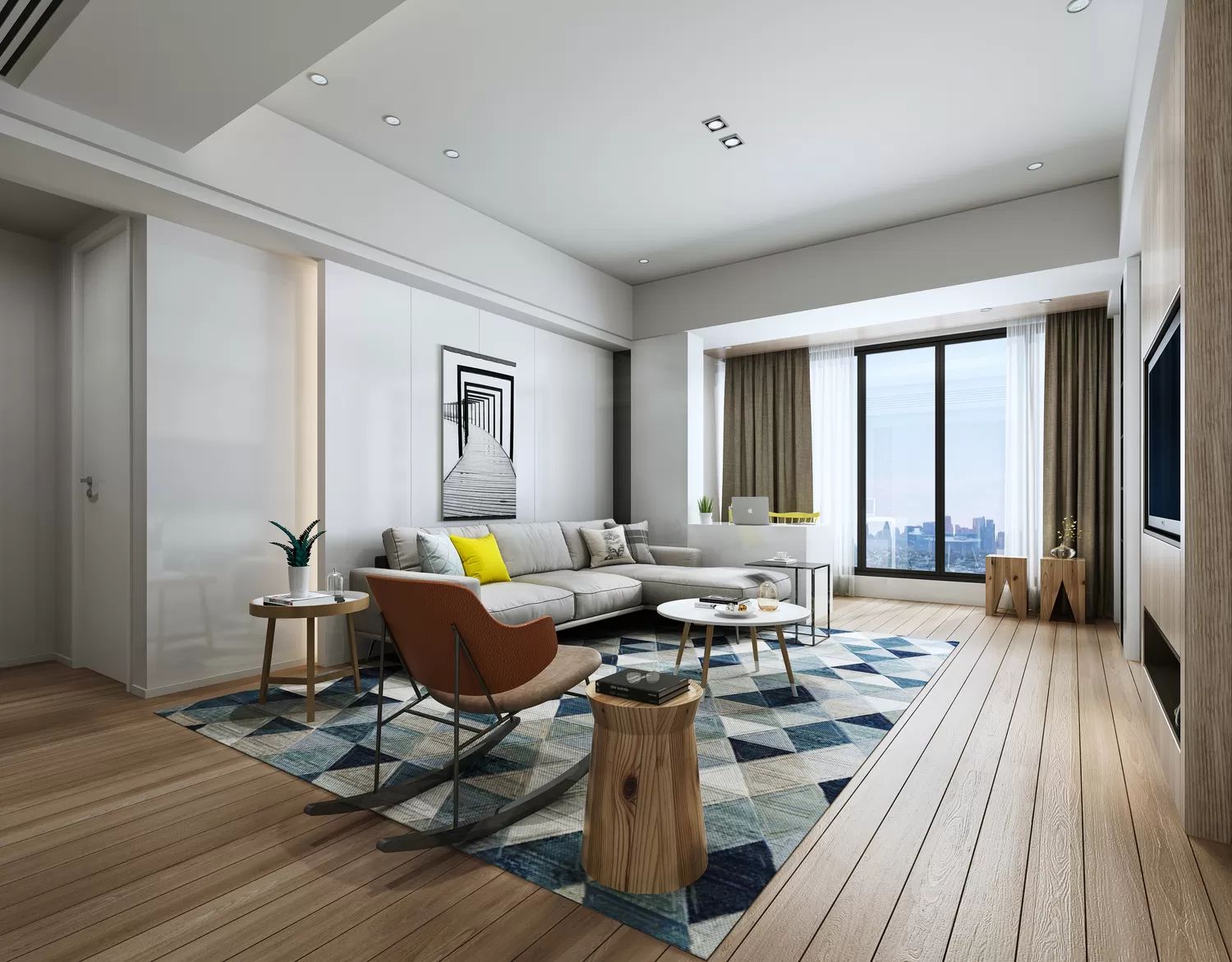 DESMOD INTERIOR 2021 (VRAY) – 1. LIVING ROOM – MODERN – 086
