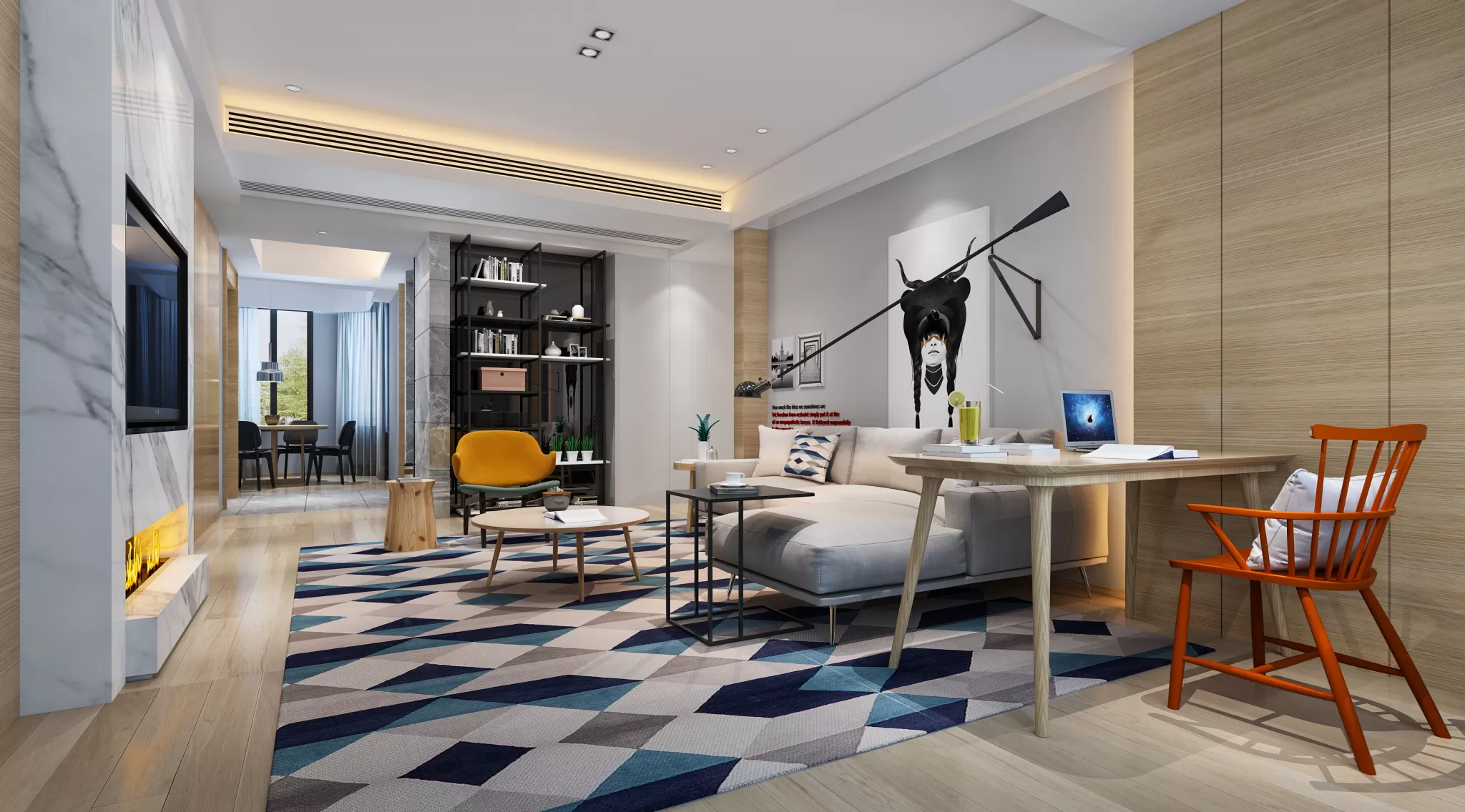 DESMOD INTERIOR 2021 (VRAY) – 1. LIVING ROOM – MODERN – 115