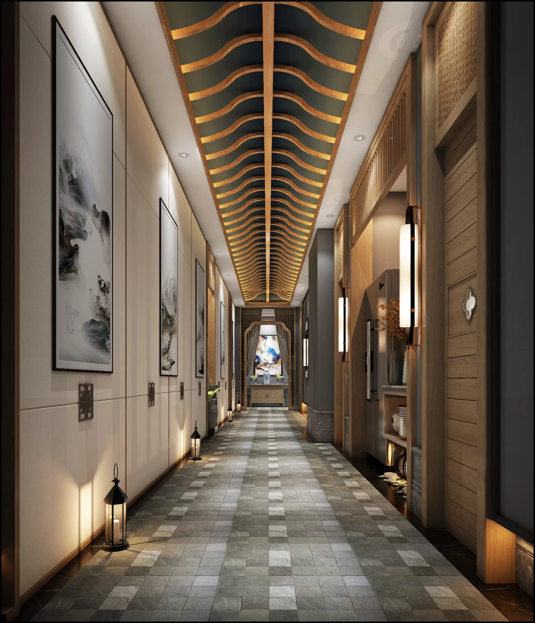 DESMOD INTERIOR 2021 (VRAY) – 20. CORRIDOR, ELEVATOR – 012