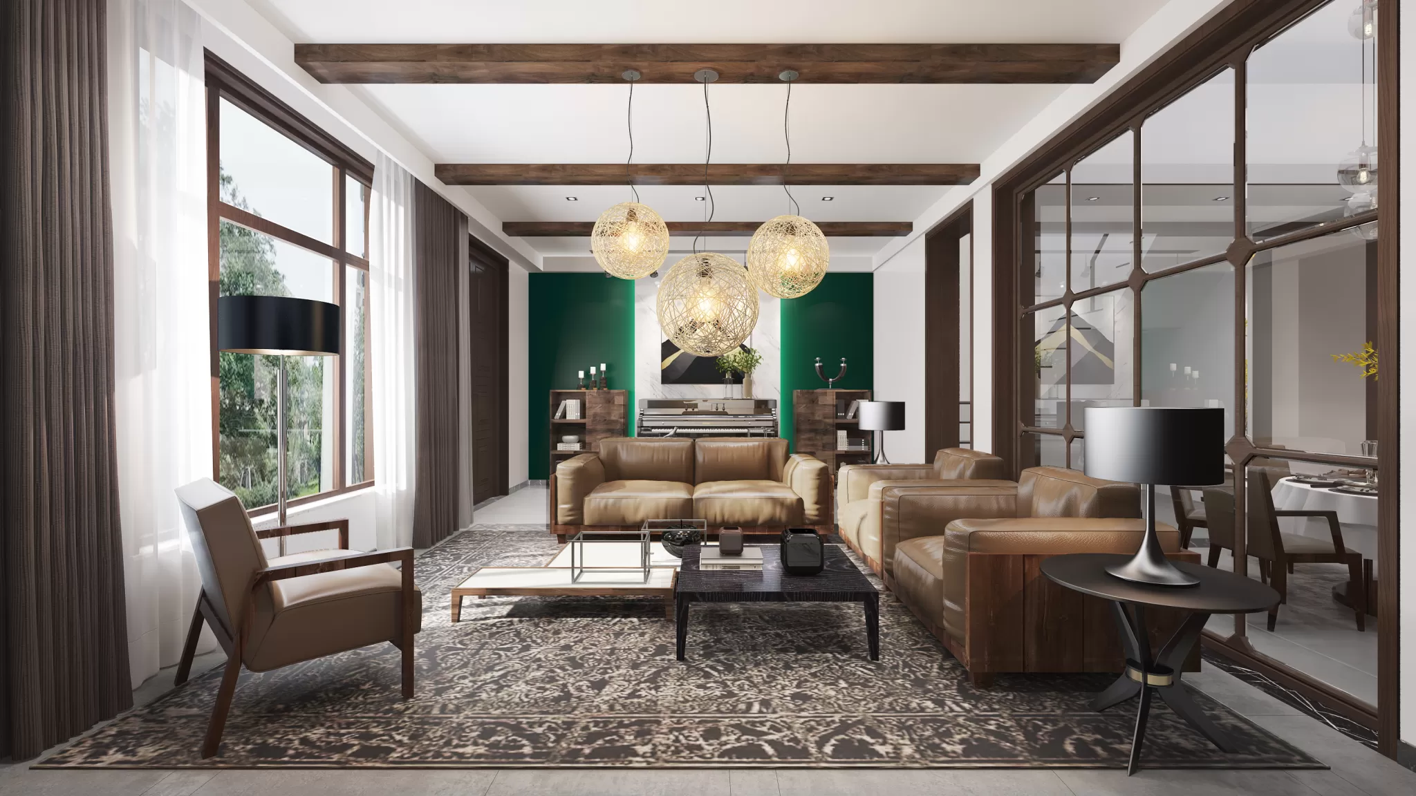 DESMOD INTERIOR 2021 (VRAY) – 3. LIVING ROOM – MIX STYLES – 012