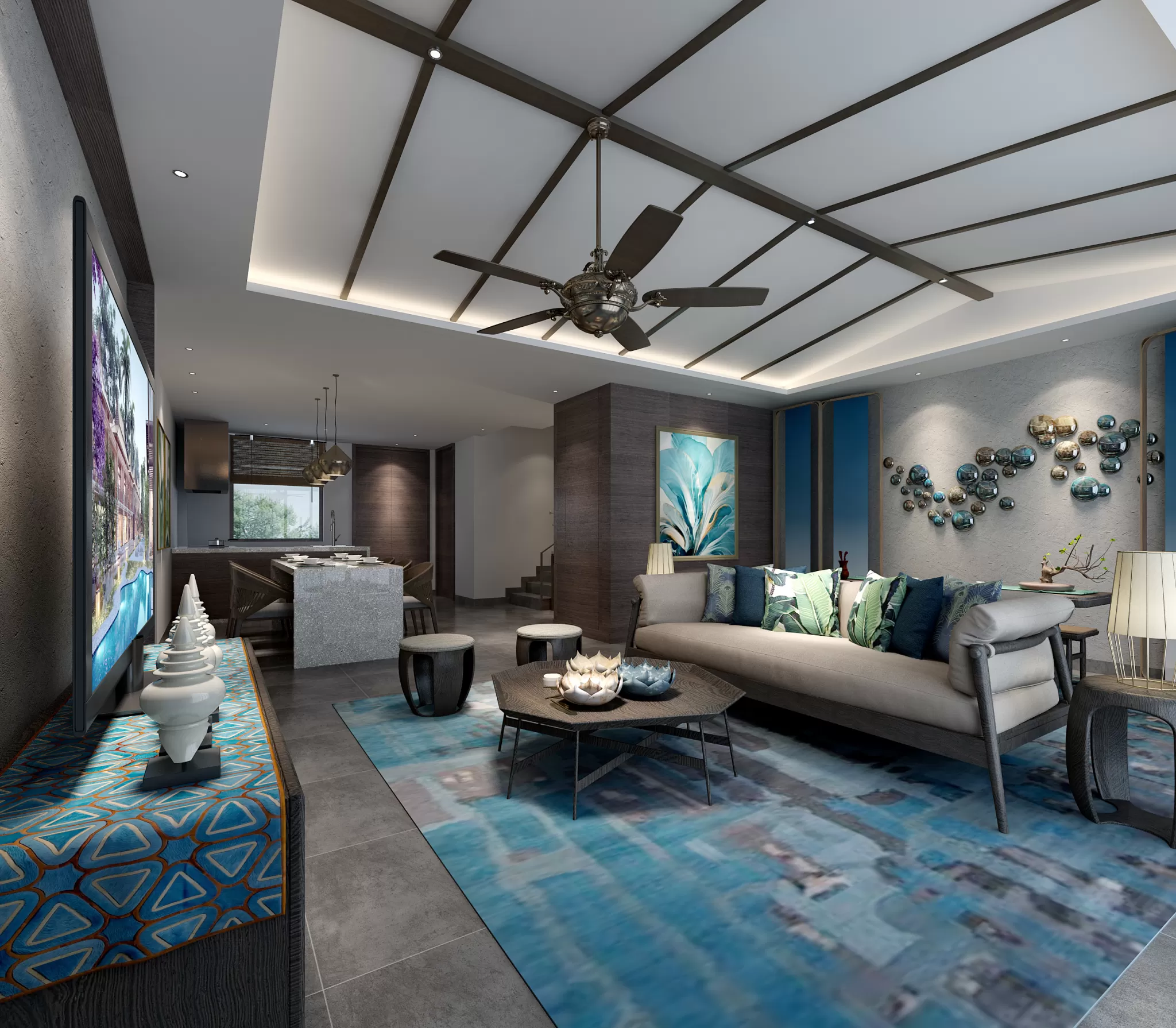 DESMOD INTERIOR 2021 (VRAY) – 3. LIVING ROOM – MIX STYLES – 015