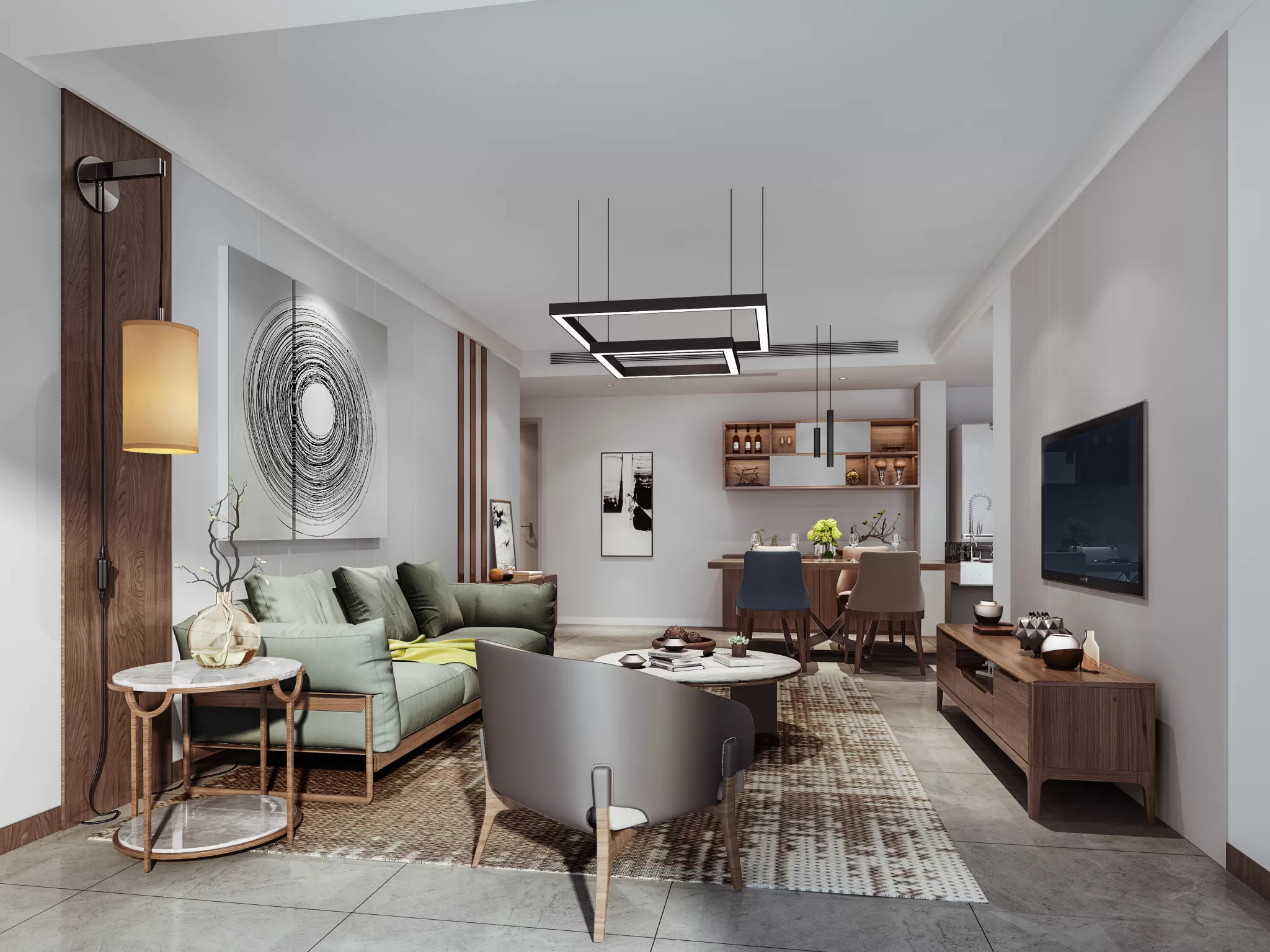 DESMOD INTERIOR 2021 (VRAY) – 3. LIVING ROOM – MIX STYLES – 020