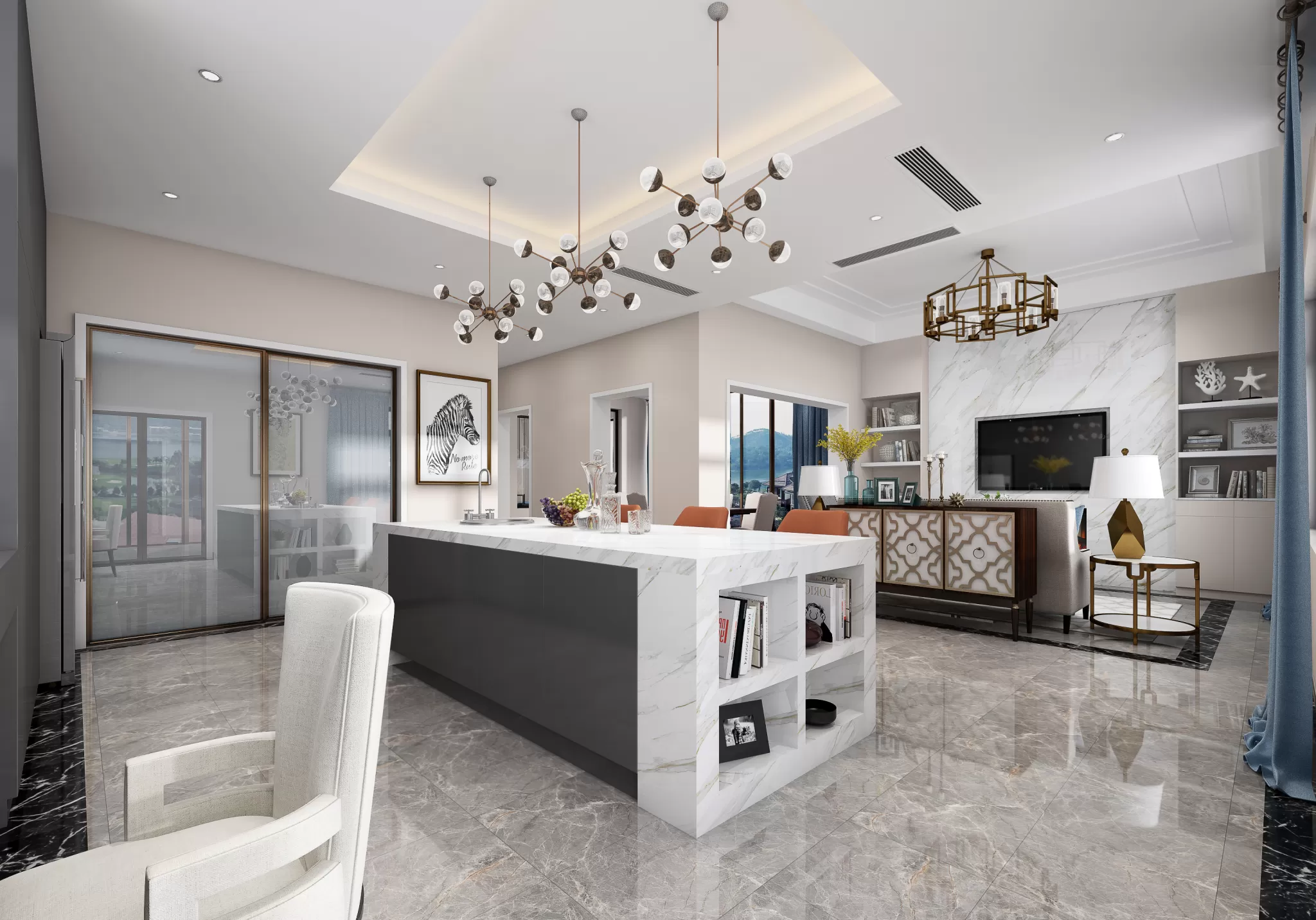 DESMOD INTERIOR 2021 (VRAY) – 3. LIVING ROOM – MIX STYLES – 021