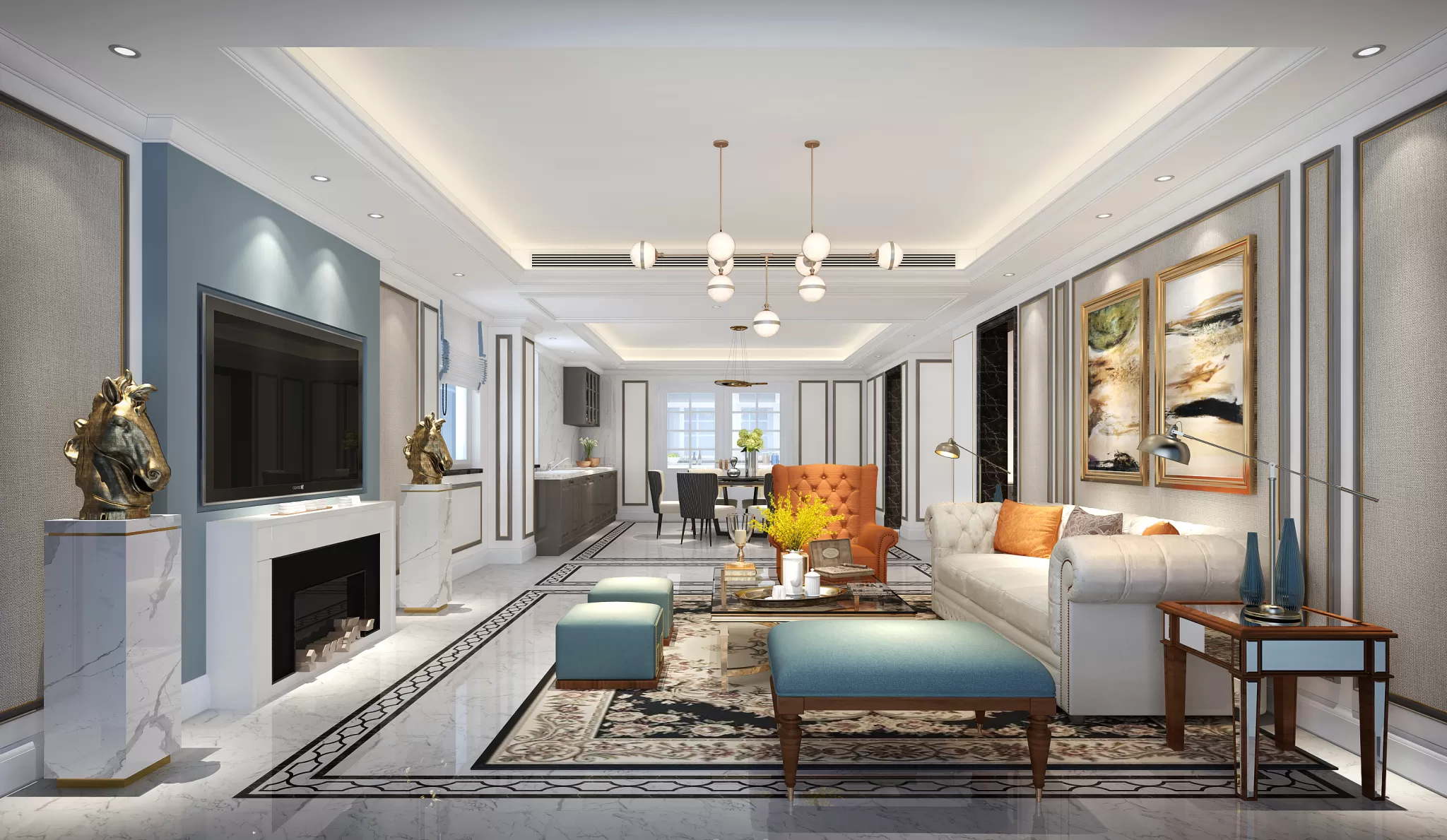 DESMOD INTERIOR 2021 (VRAY) – 3. LIVING ROOM – MIX STYLES – 33