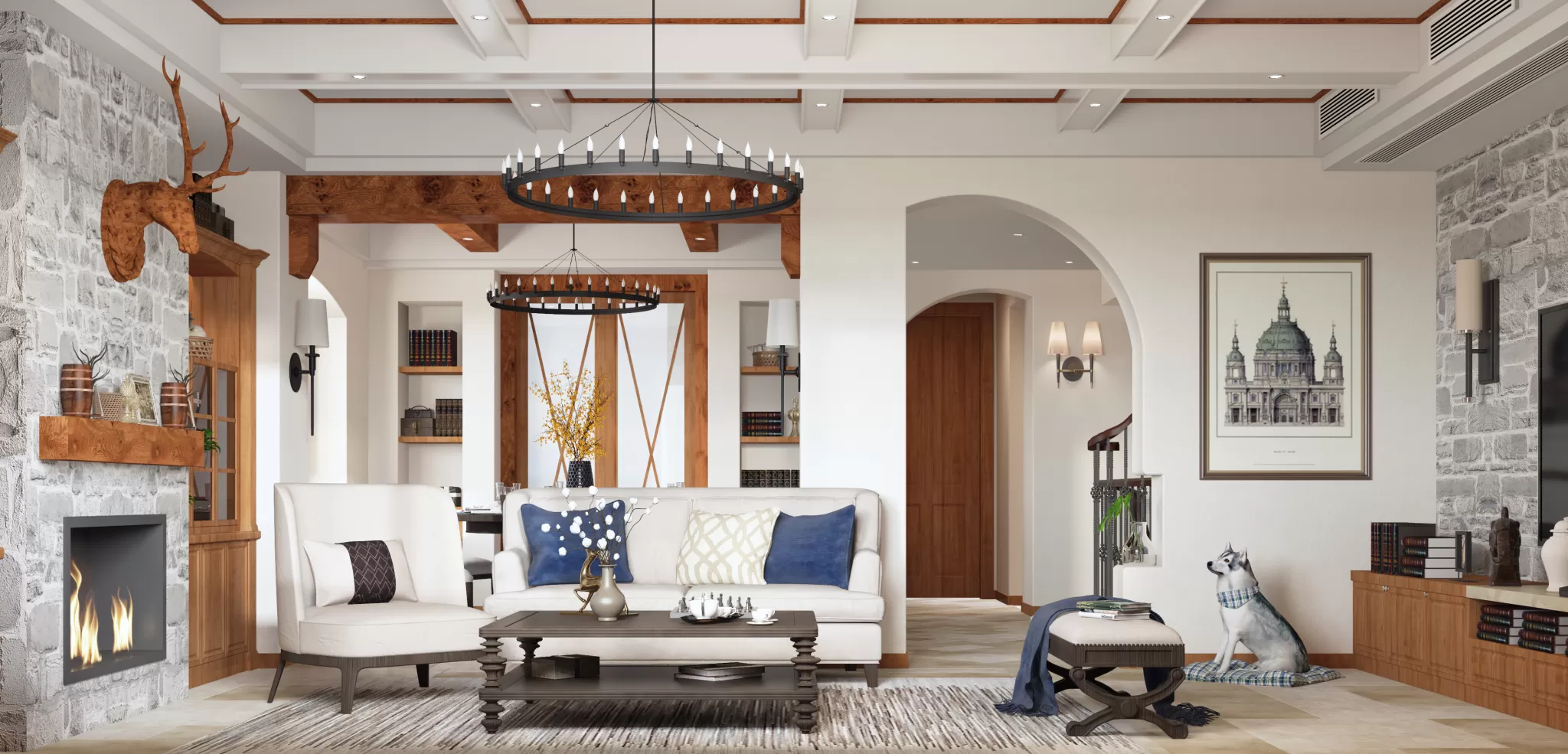 DESMOD INTERIOR 2021 (VRAY) – 3. LIVING ROOM – MIX STYLES – 8 (1)