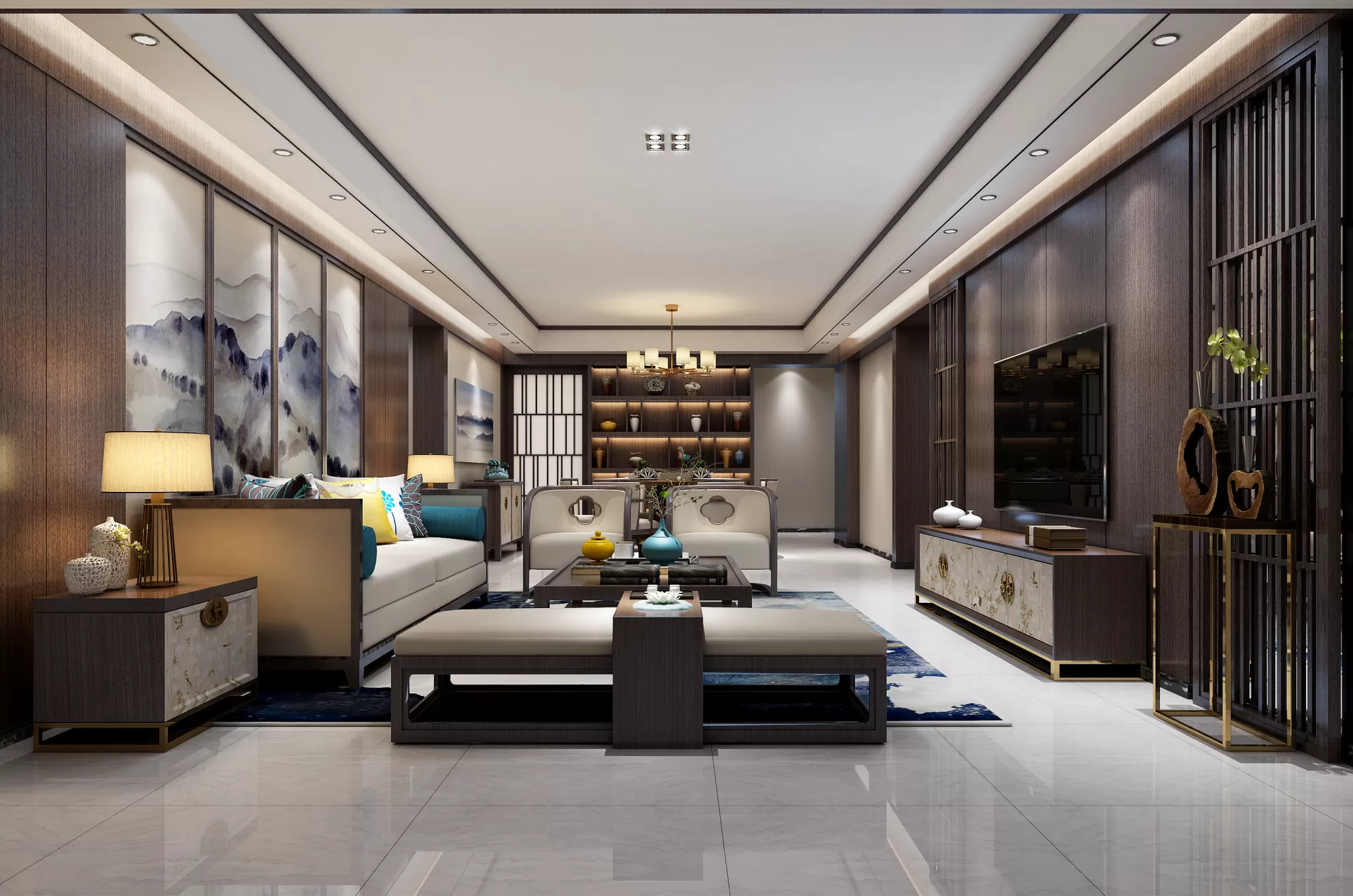 DESMOD INTERIOR 2021 (VRAY) – 4. LIVING ROOM – CHINESE – 011