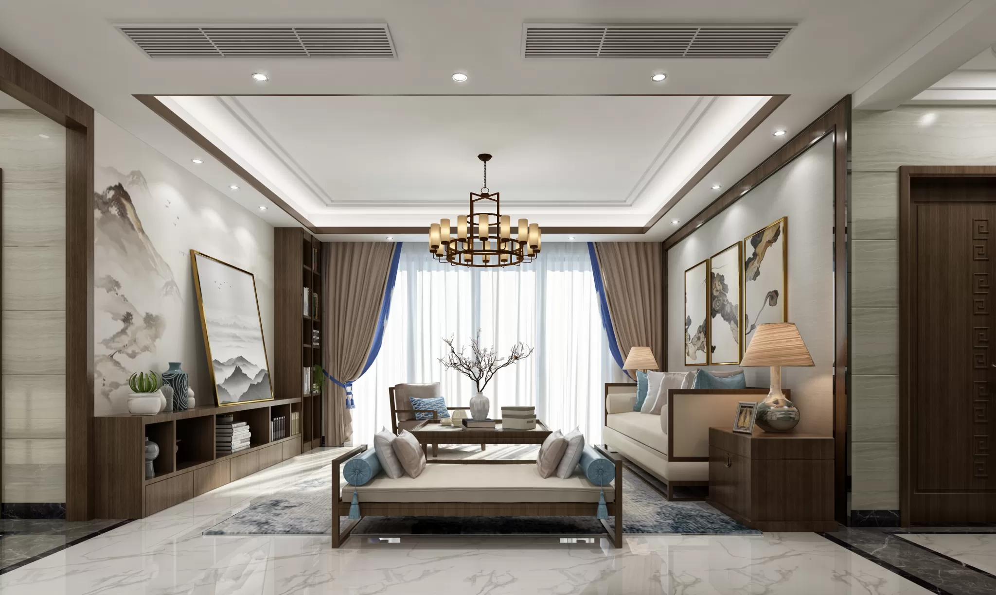 DESMOD INTERIOR 2021 (VRAY) – 4. LIVING ROOM – CHINESE – 018