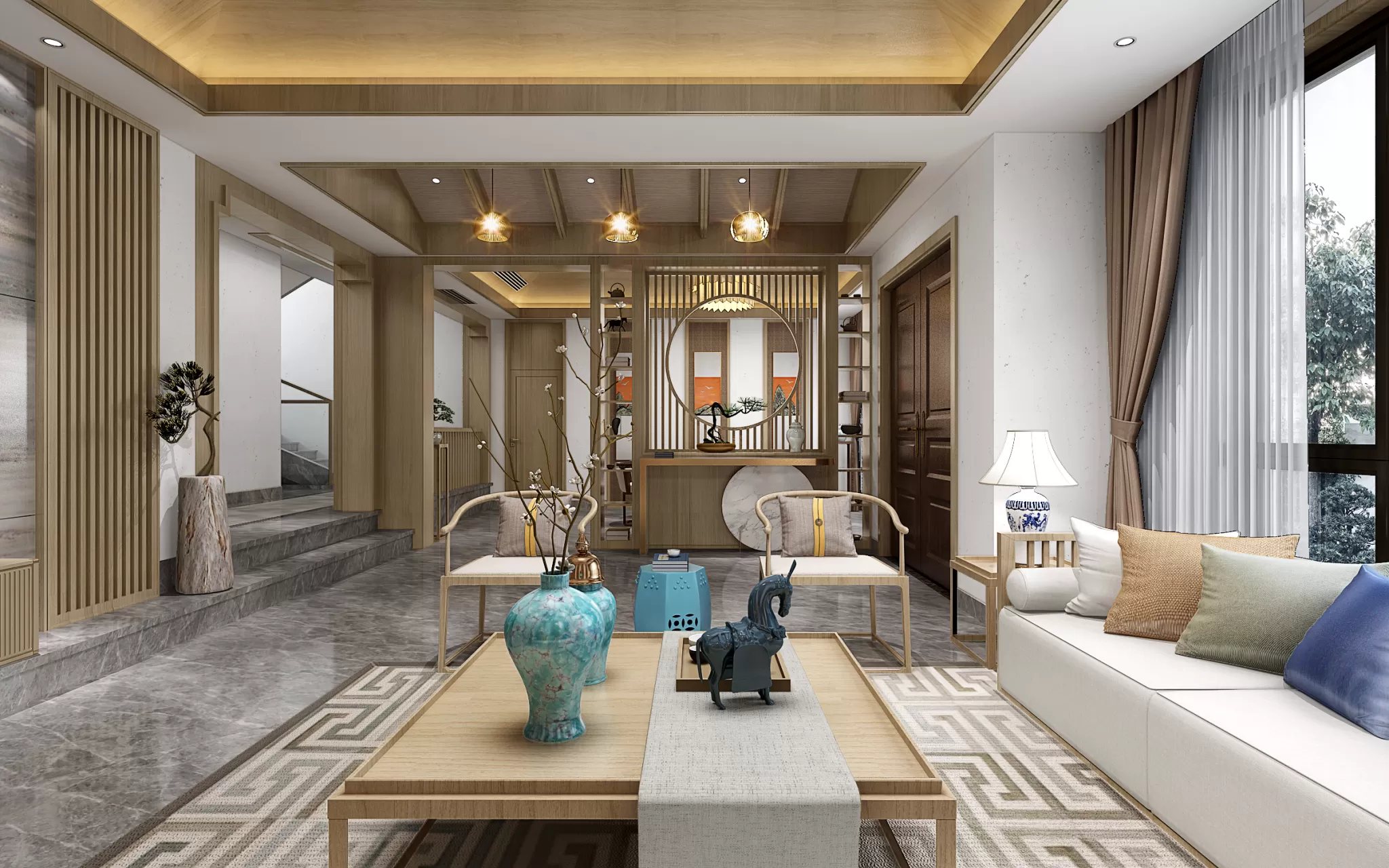 DESMOD INTERIOR 2021 (VRAY) – 4. LIVING ROOM – CHINESE – 021