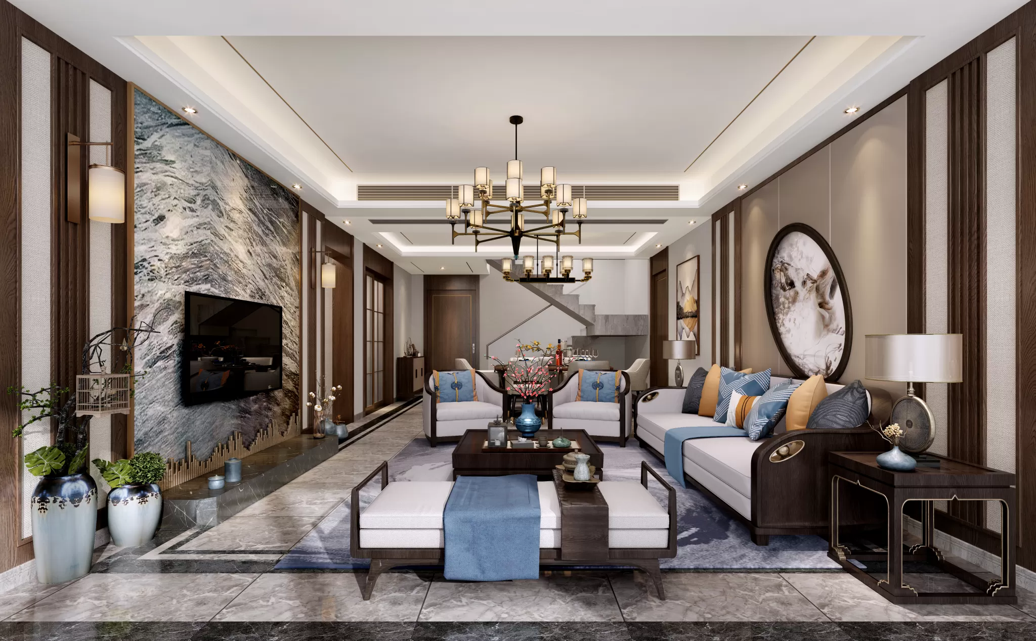 DESMOD INTERIOR 2021 (VRAY) – 4. LIVING ROOM – CHINESE – 029