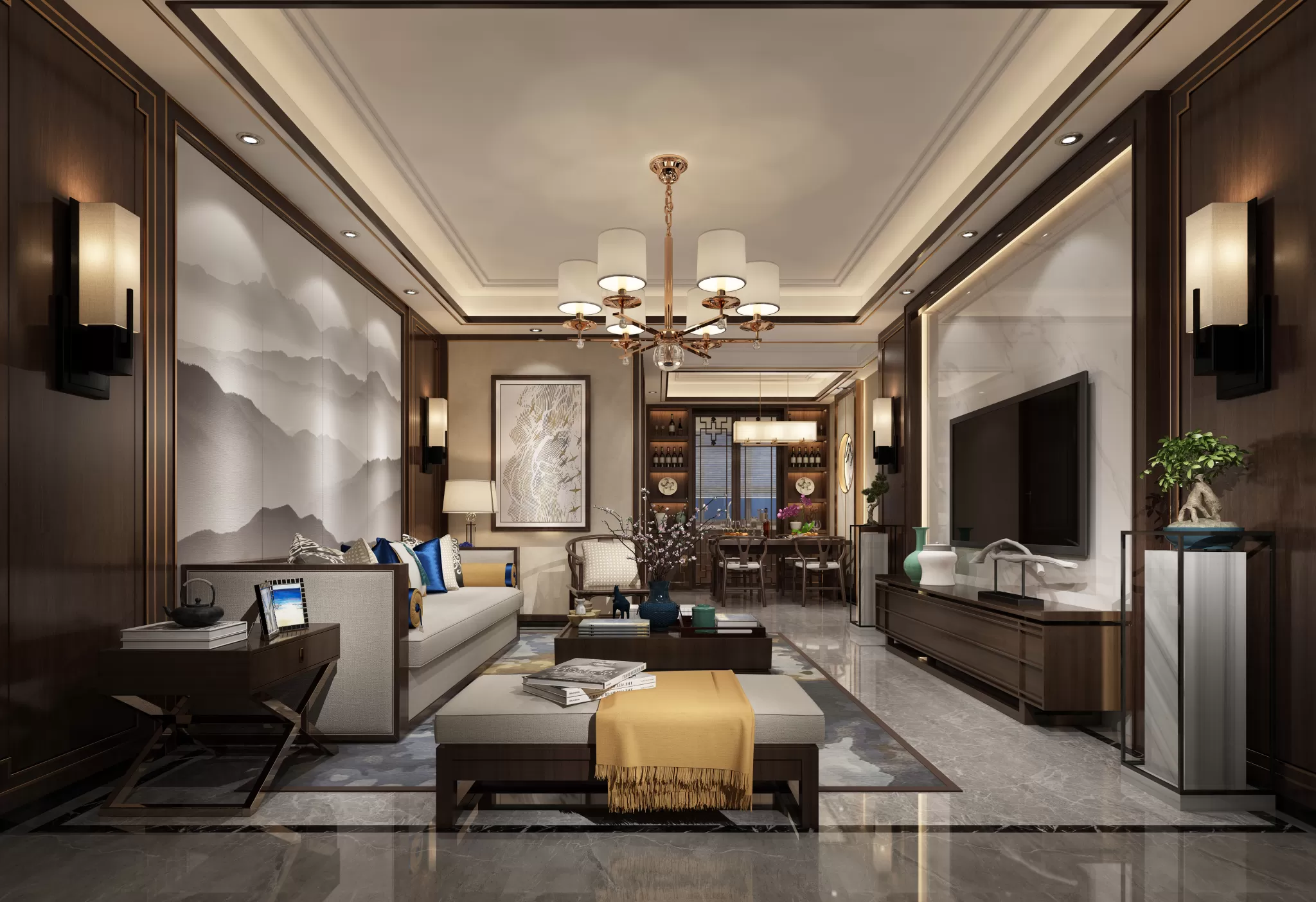 DESMOD INTERIOR 2021 (VRAY) – 4. LIVING ROOM – CHINESE – 056