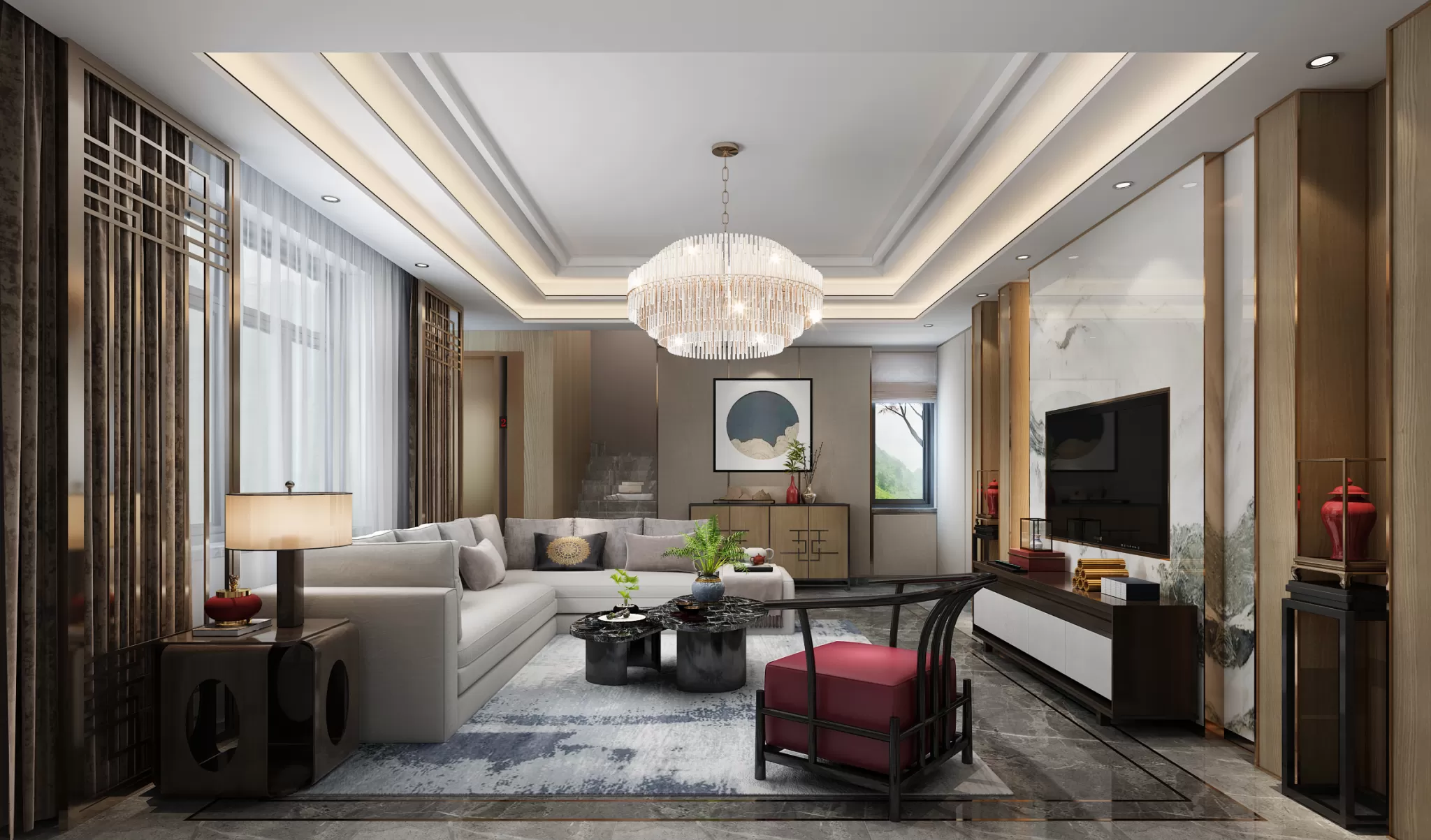 DESMOD INTERIOR 2021 (VRAY) – 4. LIVING ROOM – CHINESE – 103