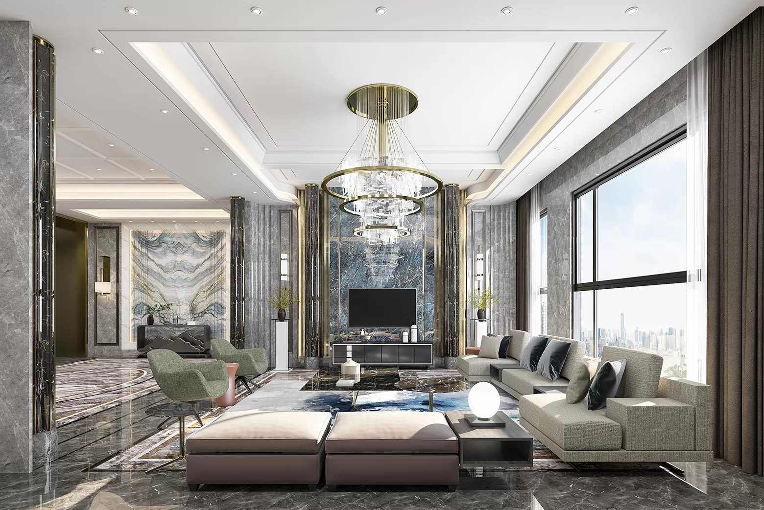DESMOD INTERIOR 2021 (VRAY) – 4. LIVING ROOM – CHINESE – 108