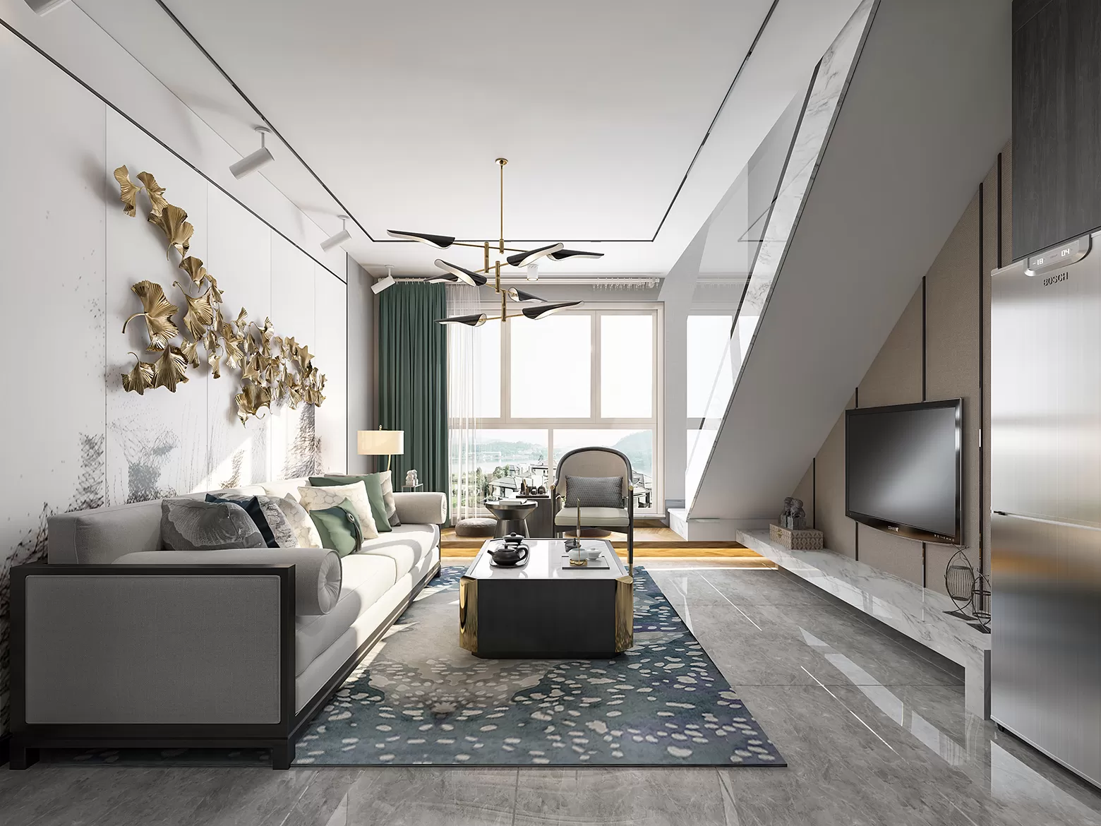 DESMOD INTERIOR 2021 (VRAY) – 4. LIVING ROOM – CHINESE – 111