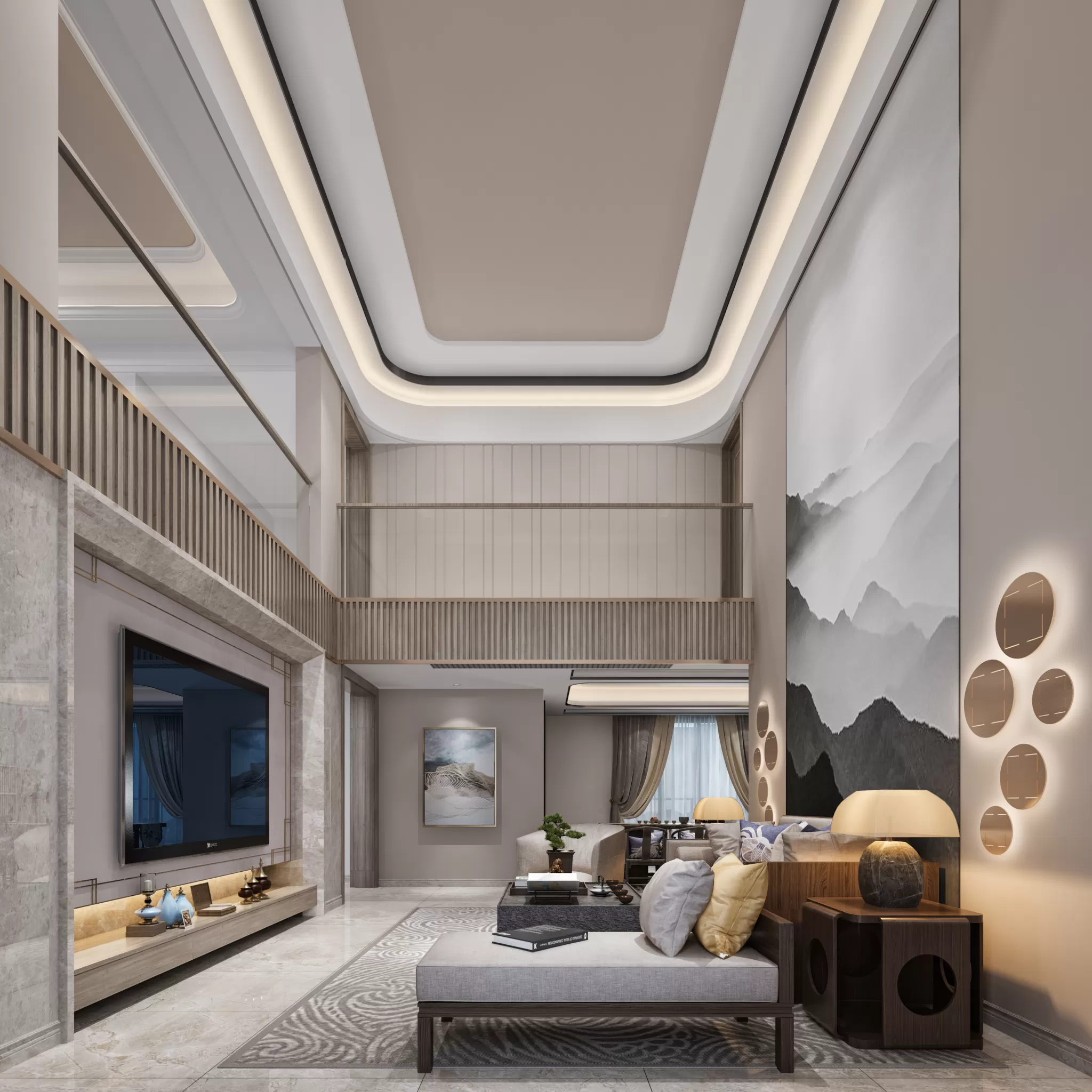DESMOD INTERIOR 2021 (VRAY) – 4. LIVING ROOM – CHINESE – 117