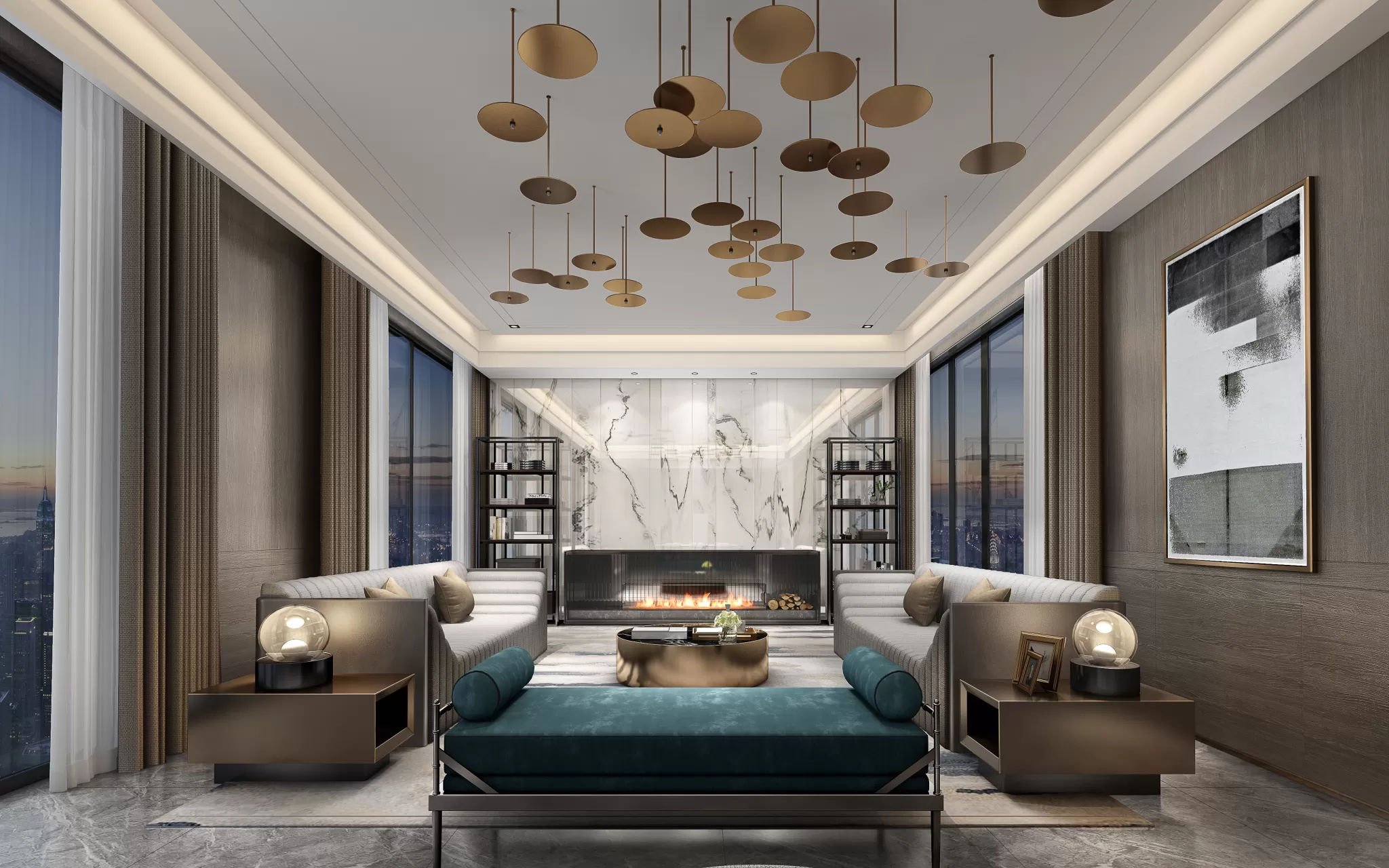 DESMOD INTERIOR 2021 (VRAY) – 4. LIVING ROOM – CHINESE – 118