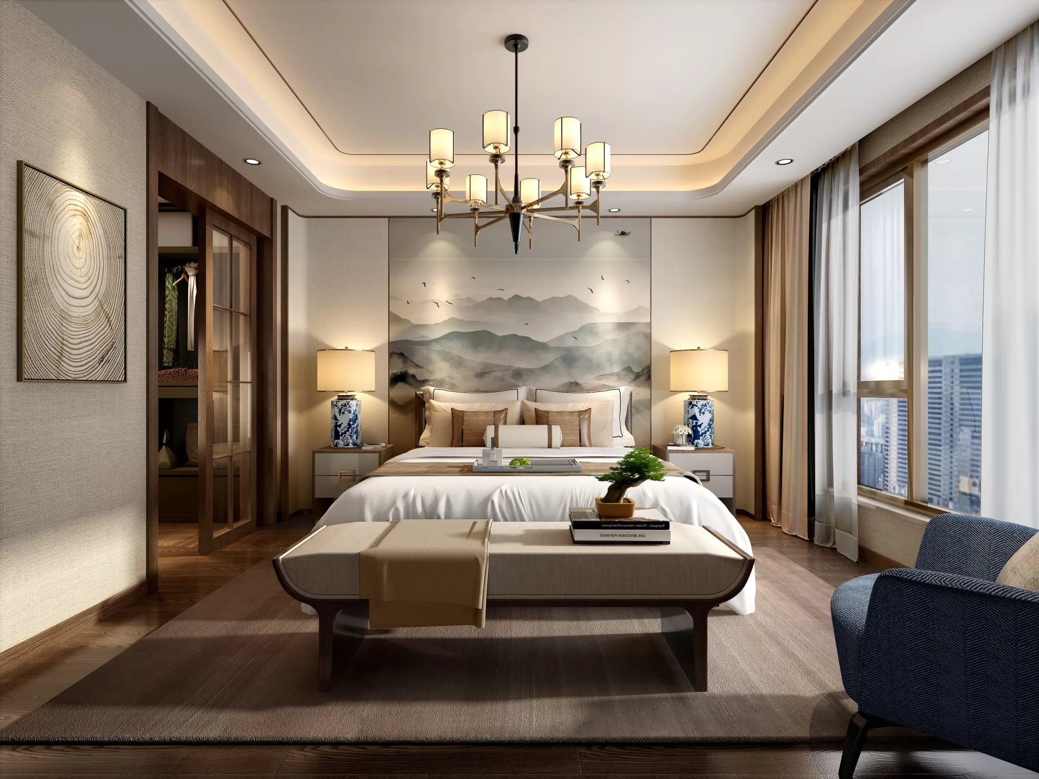 DESMOD INTERIOR 2021 (VRAY)/5. BEDROOM – 2. CHINESE STYLES – 024