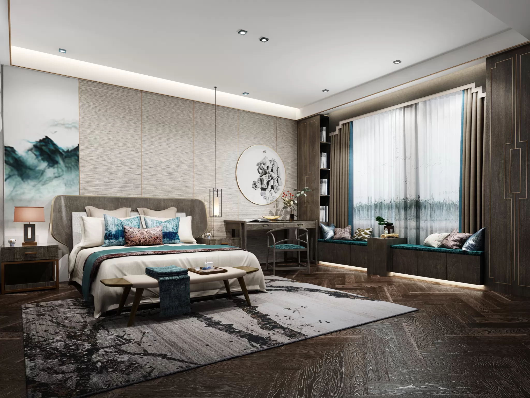 DESMOD INTERIOR 2021 (VRAY)/5. BEDROOM – 2. CHINESE STYLES – 057