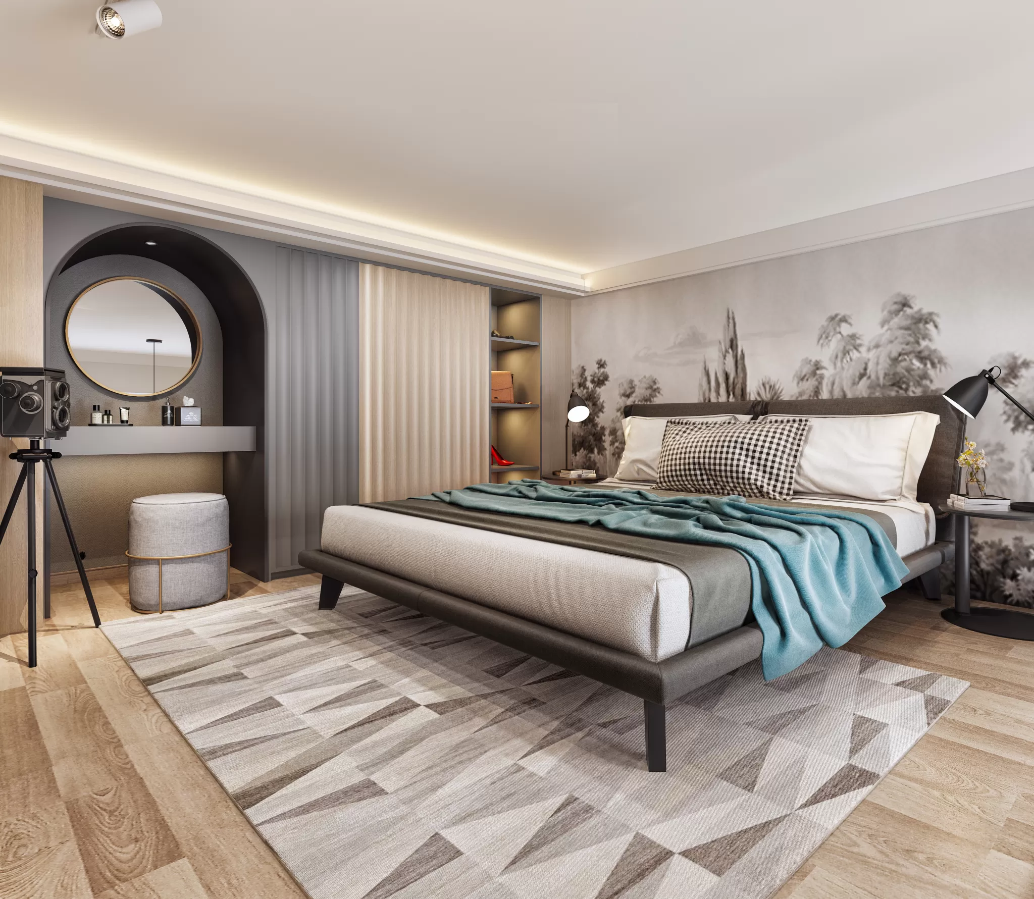DESMOD INTERIOR 2021 (VRAY)/5. BEDROOM – 2. CHINESE STYLES – 120