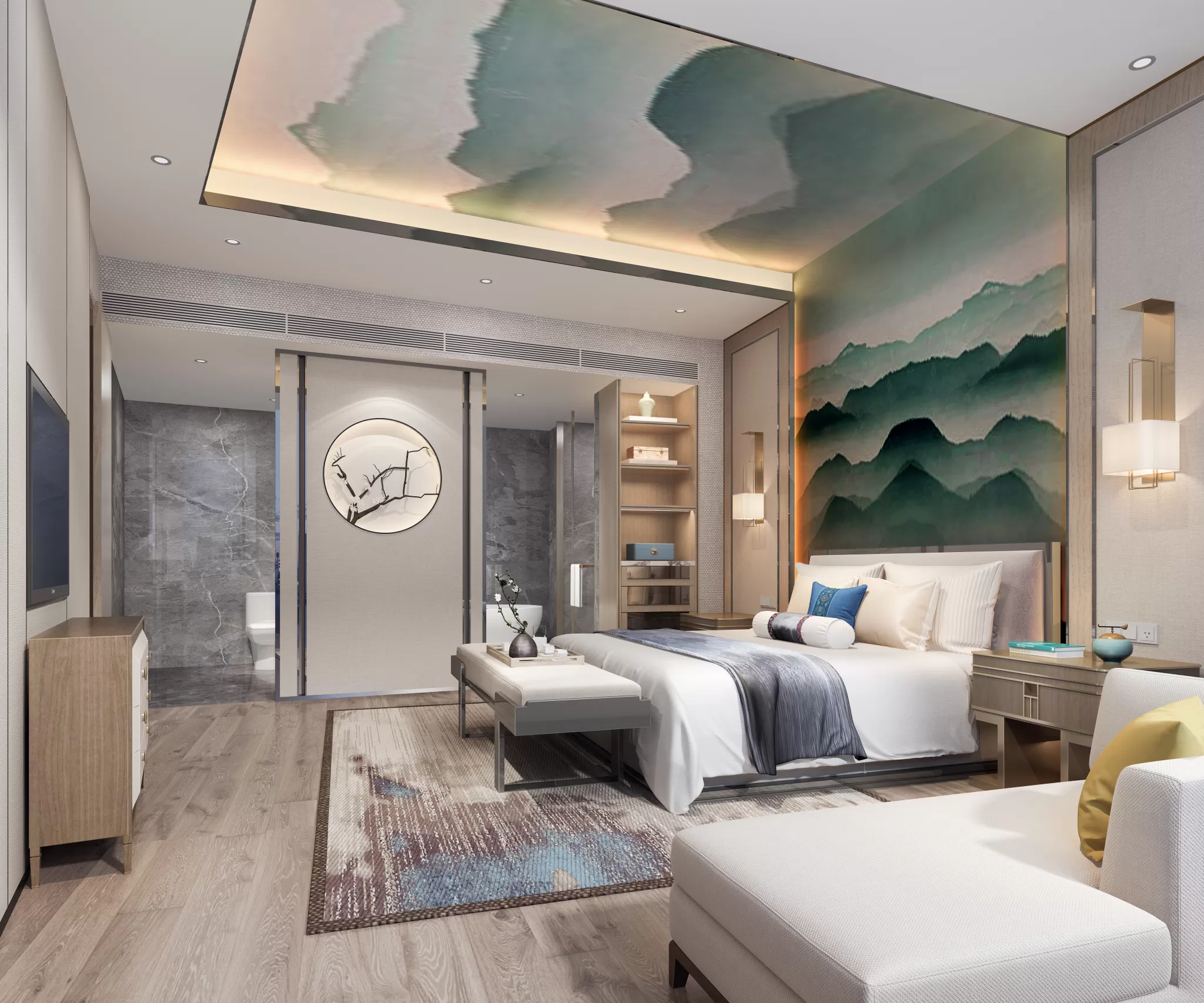 DESMOD INTERIOR 2021 (VRAY)/5. BEDROOM – 2. CHINESE STYLES – 122