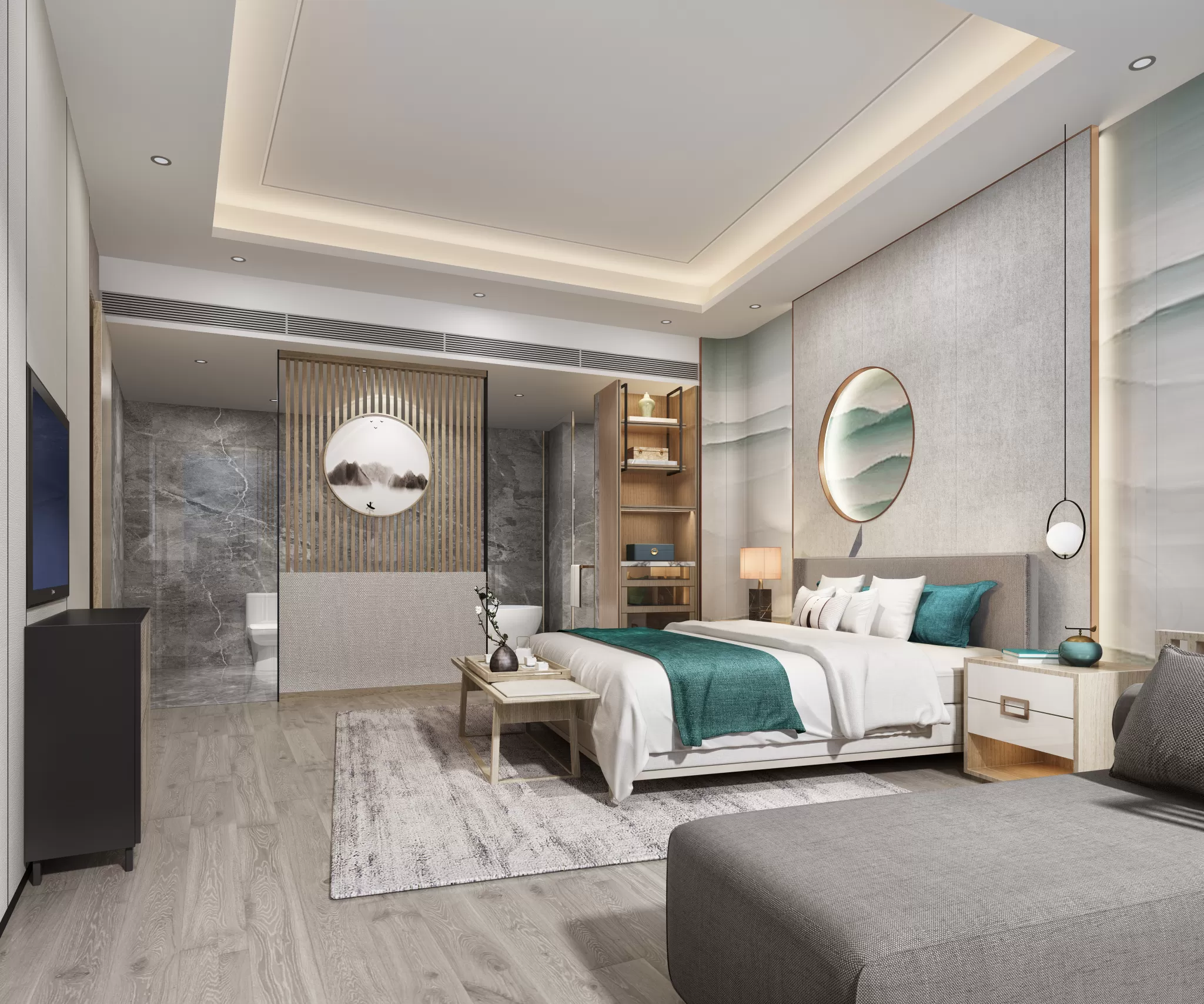 DESMOD INTERIOR 2021 (VRAY)/5. BEDROOM – 2. CHINESE STYLES – 136