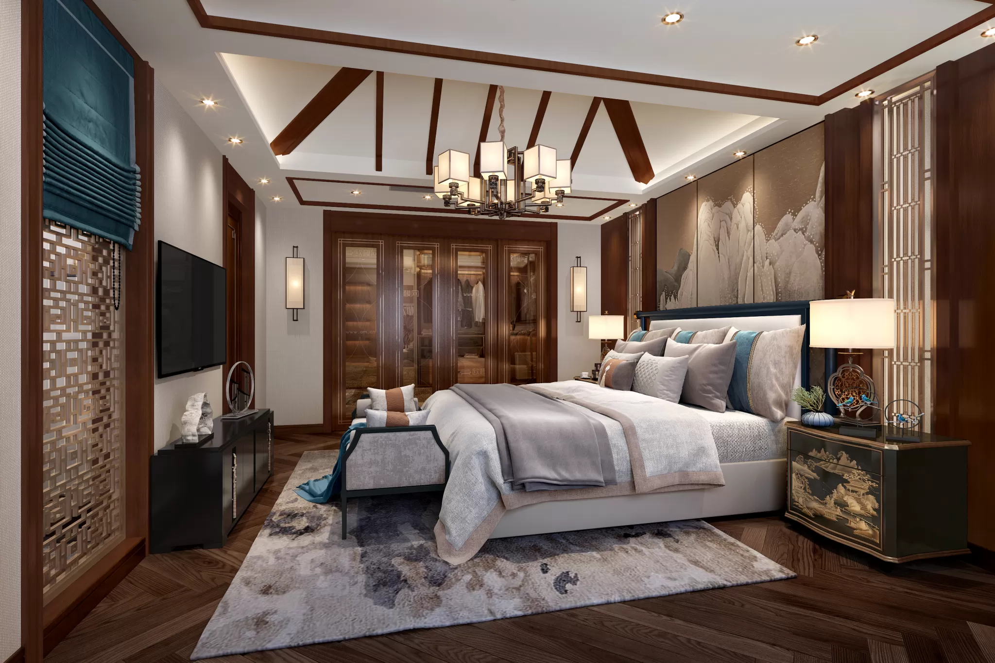 DESMOD INTERIOR 2021 (VRAY)/5. BEDROOM – 2. CHINESE STYLES – 148