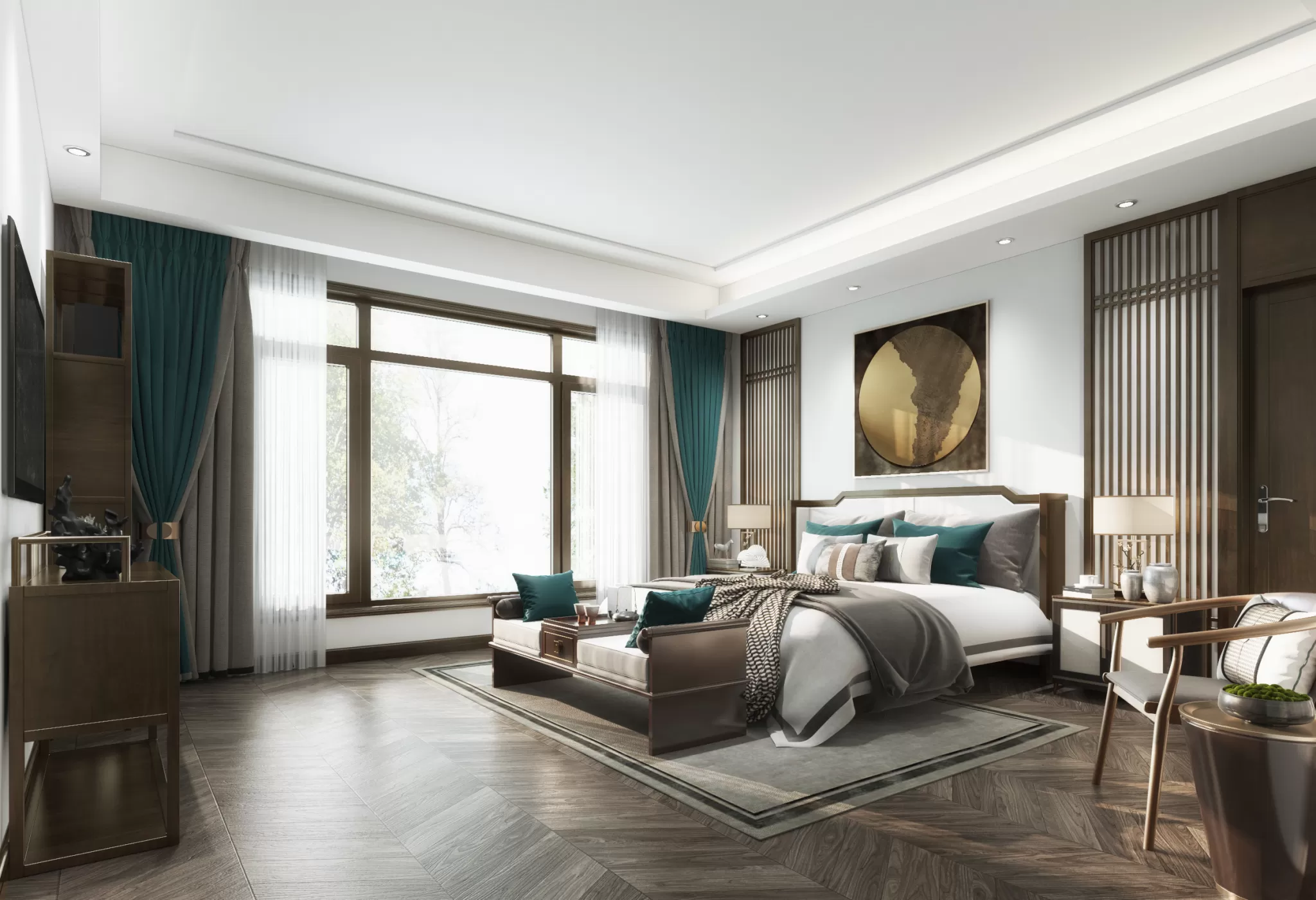 DESMOD INTERIOR 2021 (VRAY)/5. BEDROOM – 2. CHINESE STYLES – 152