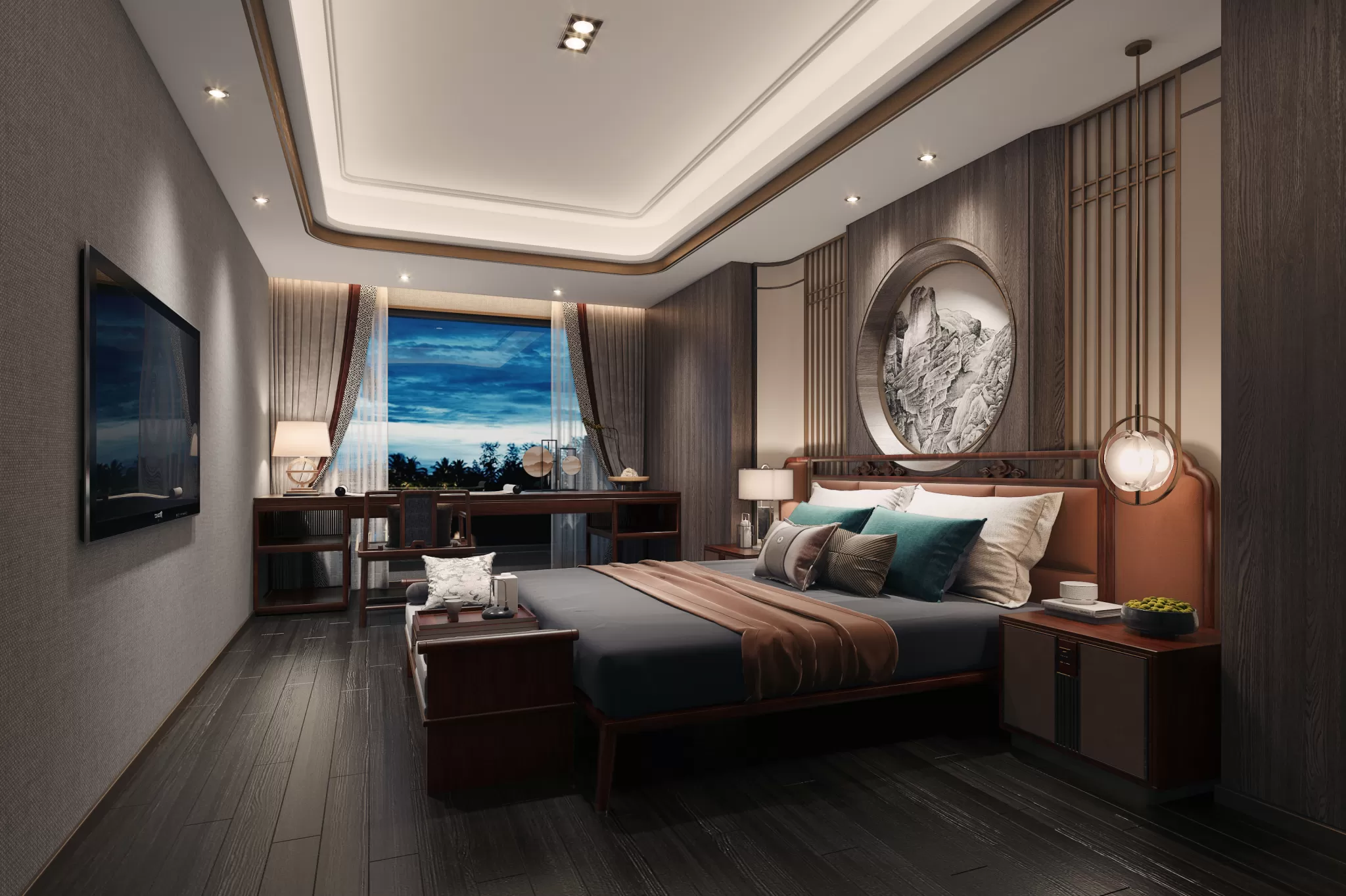 DESMOD INTERIOR 2021 (VRAY)/5. BEDROOM – 2. CHINESE STYLES – 162