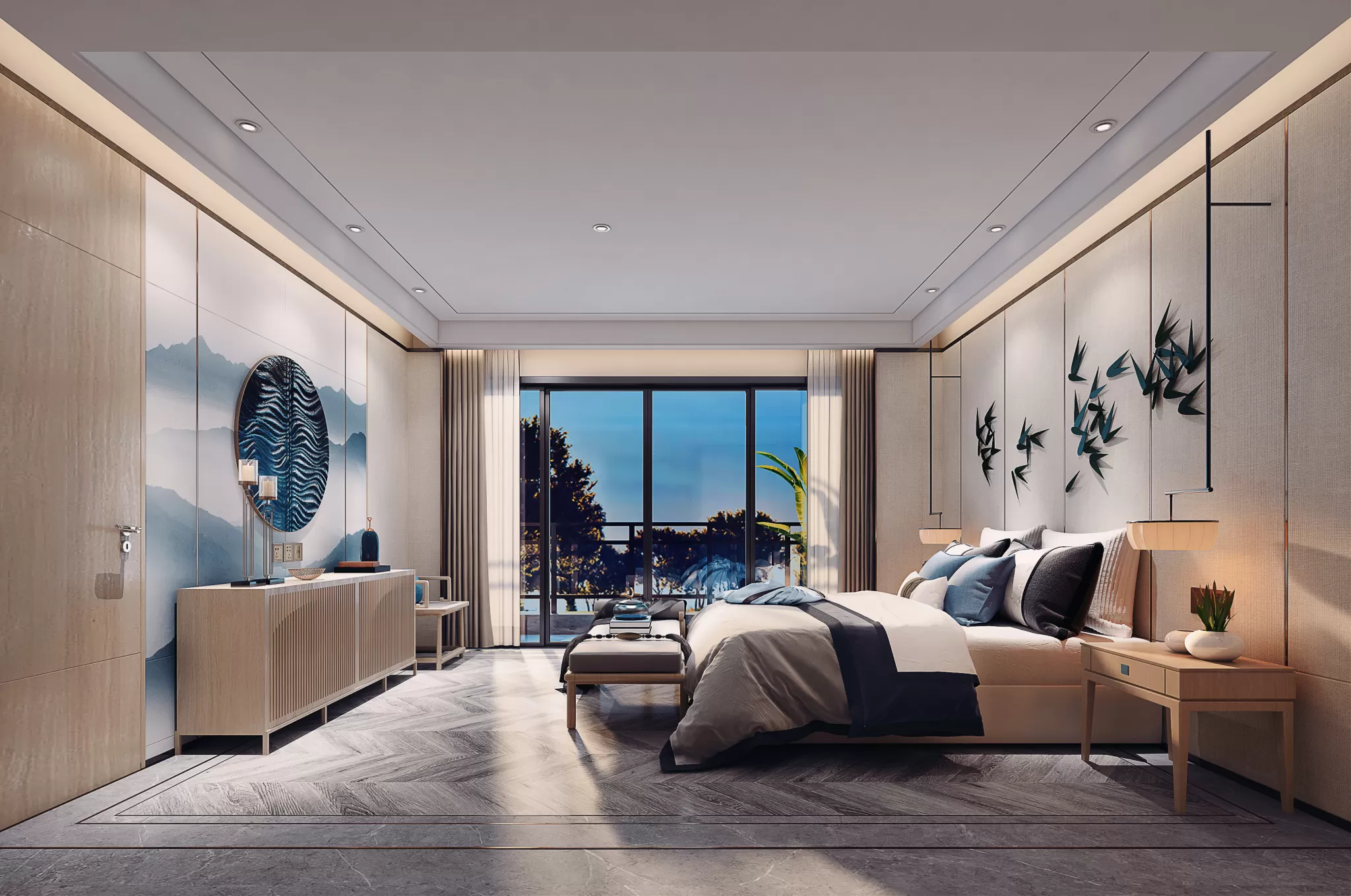 DESMOD INTERIOR 2021 (VRAY)/5. BEDROOM – 2. CHINESE STYLES – 164