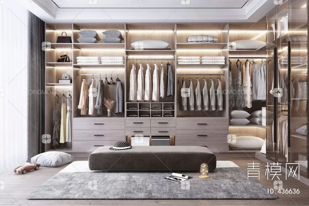 Wardrobe 3D Models – 007