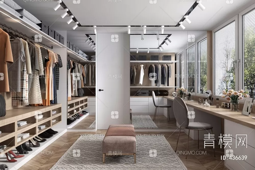 Wardrobe 3D Models – 009