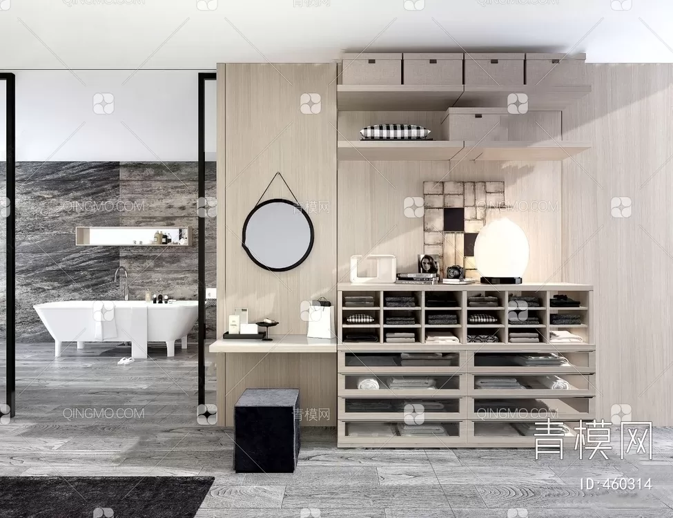 Wardrobe 3D Models – 050