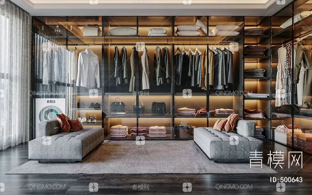 Wardrobe 3D Models – 084