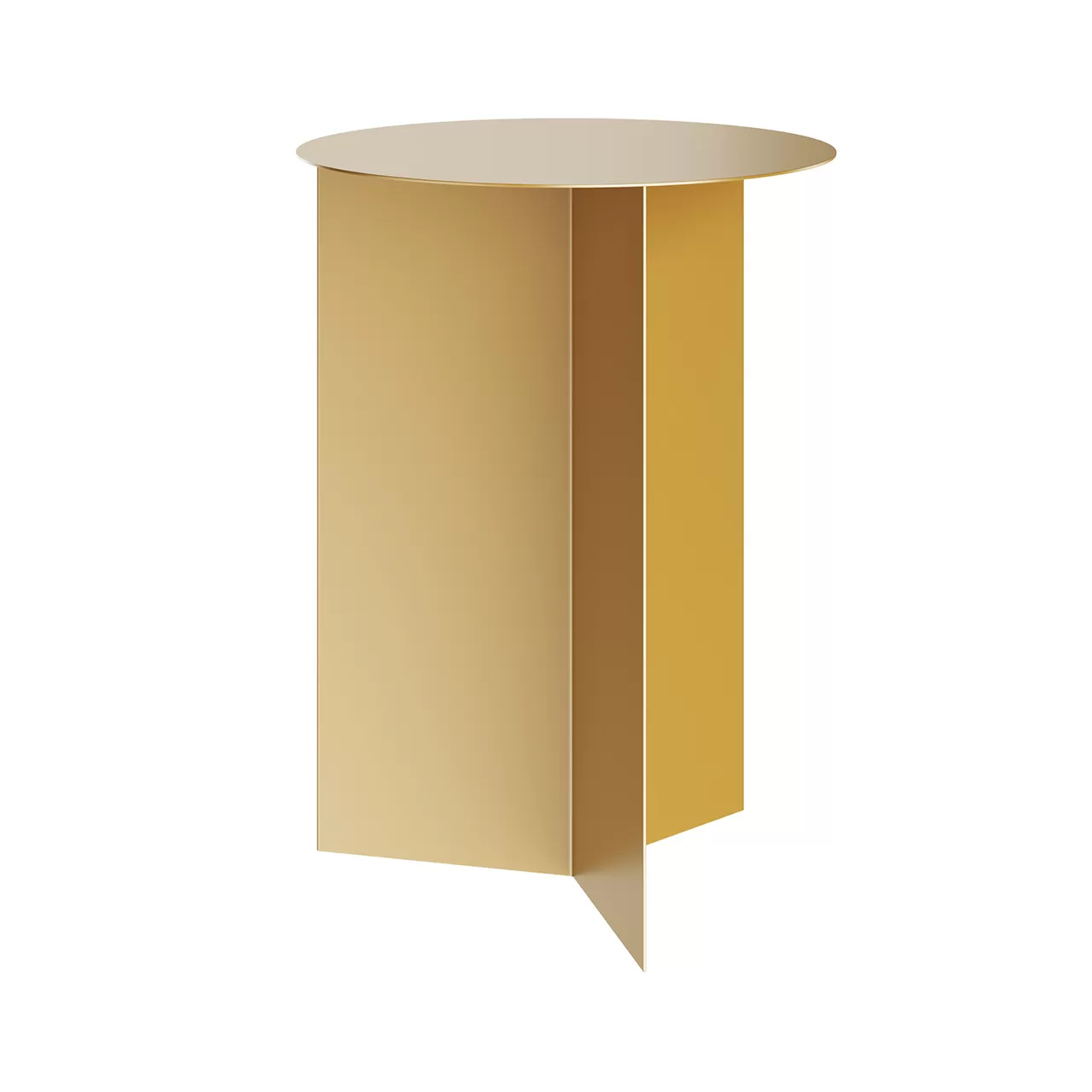 Furniture – slit-side-table-round-high-by-hay